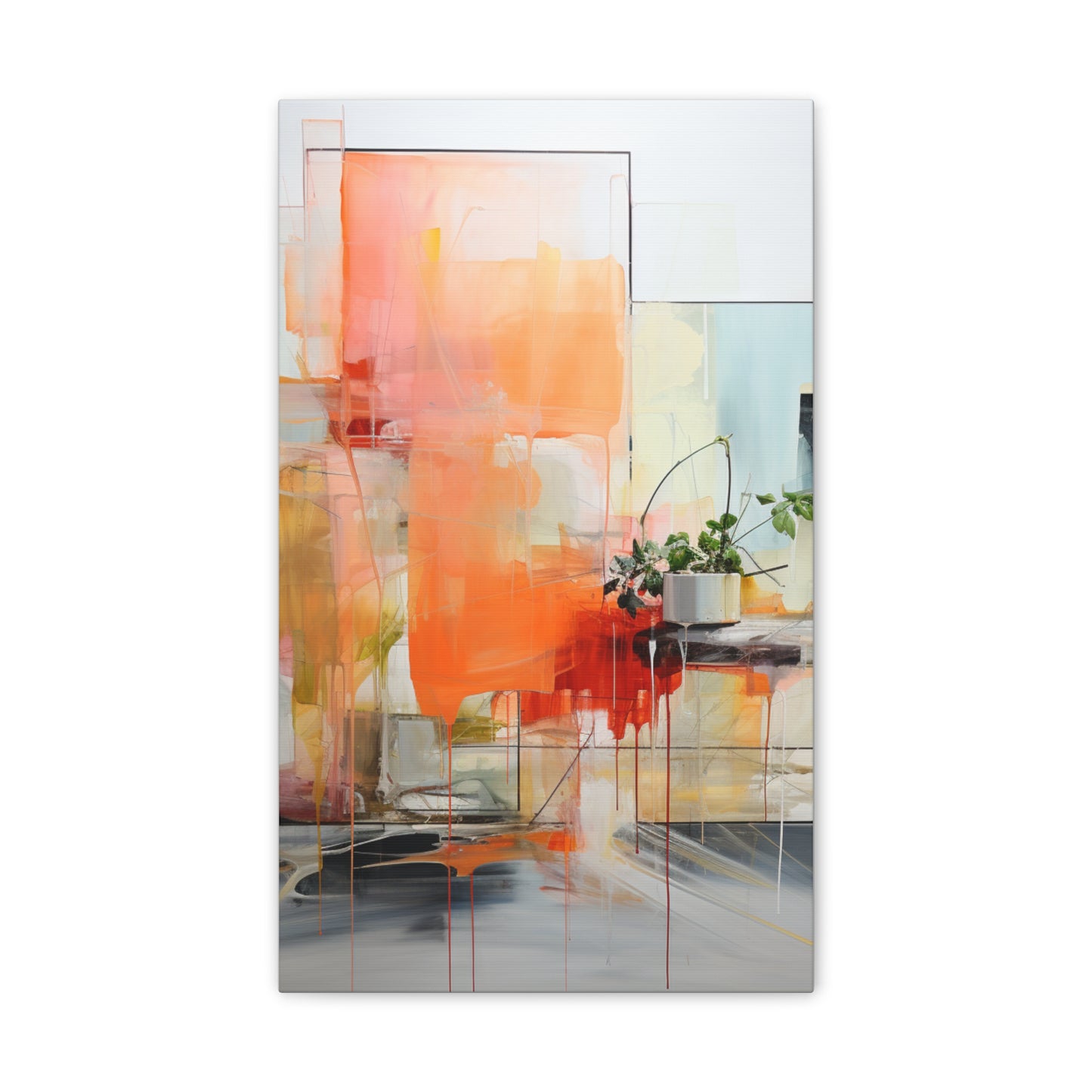 Timeless Elegance: Refined Muted Hues Canvas Print for Sophisticated Living Spaces