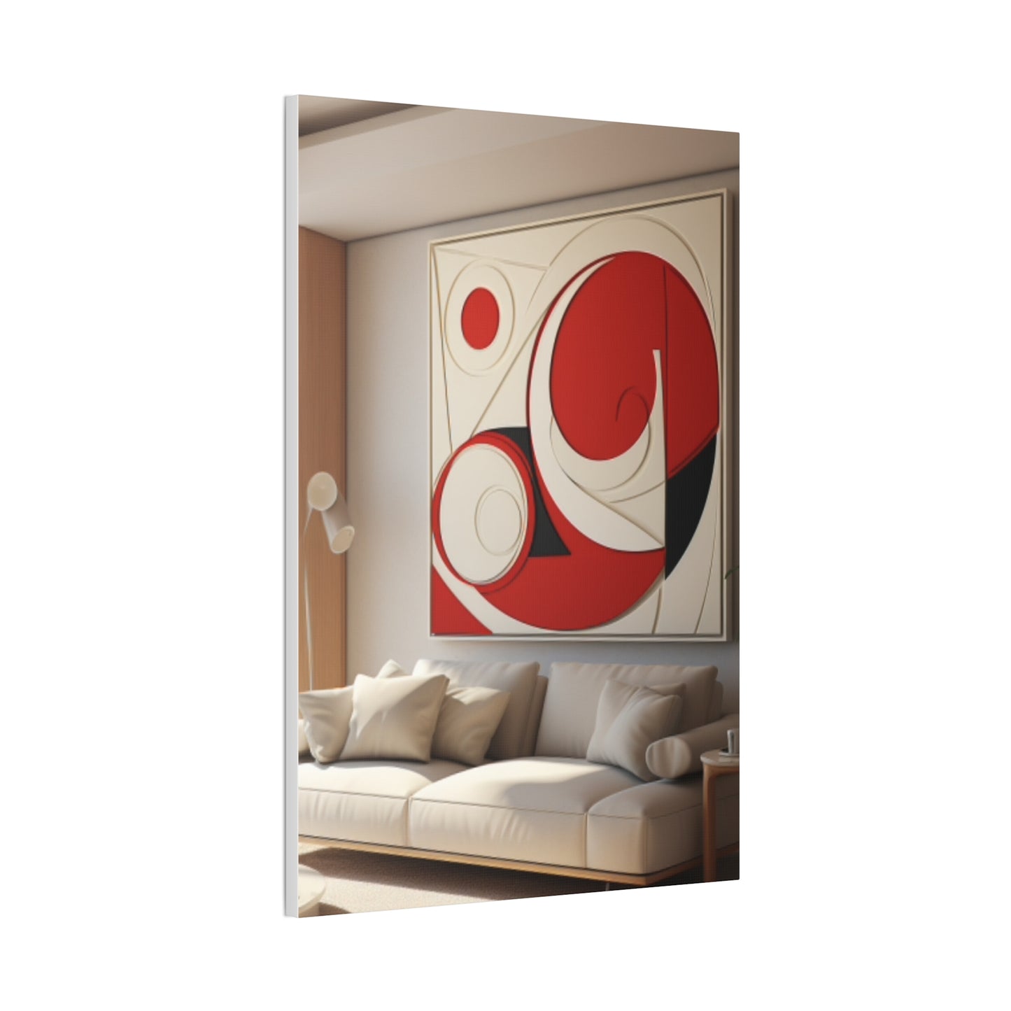 Crimson Elegance: A Symphony of Sophistication Canvas Print