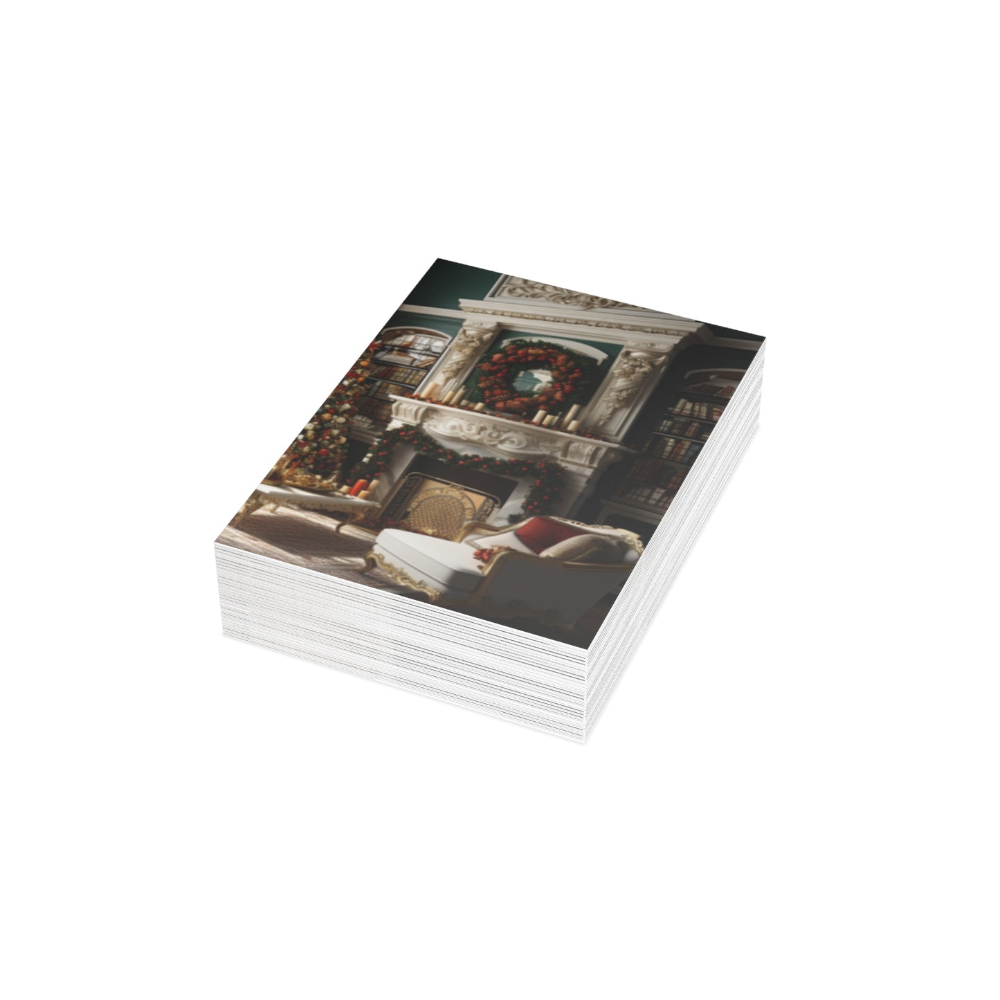 Regal Radiance: Opulent Christmas Greeting Cards
