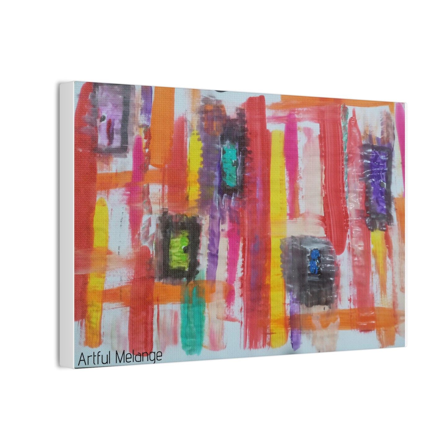 Primary Elegance: A Symphony of Sophistication Canvas Print