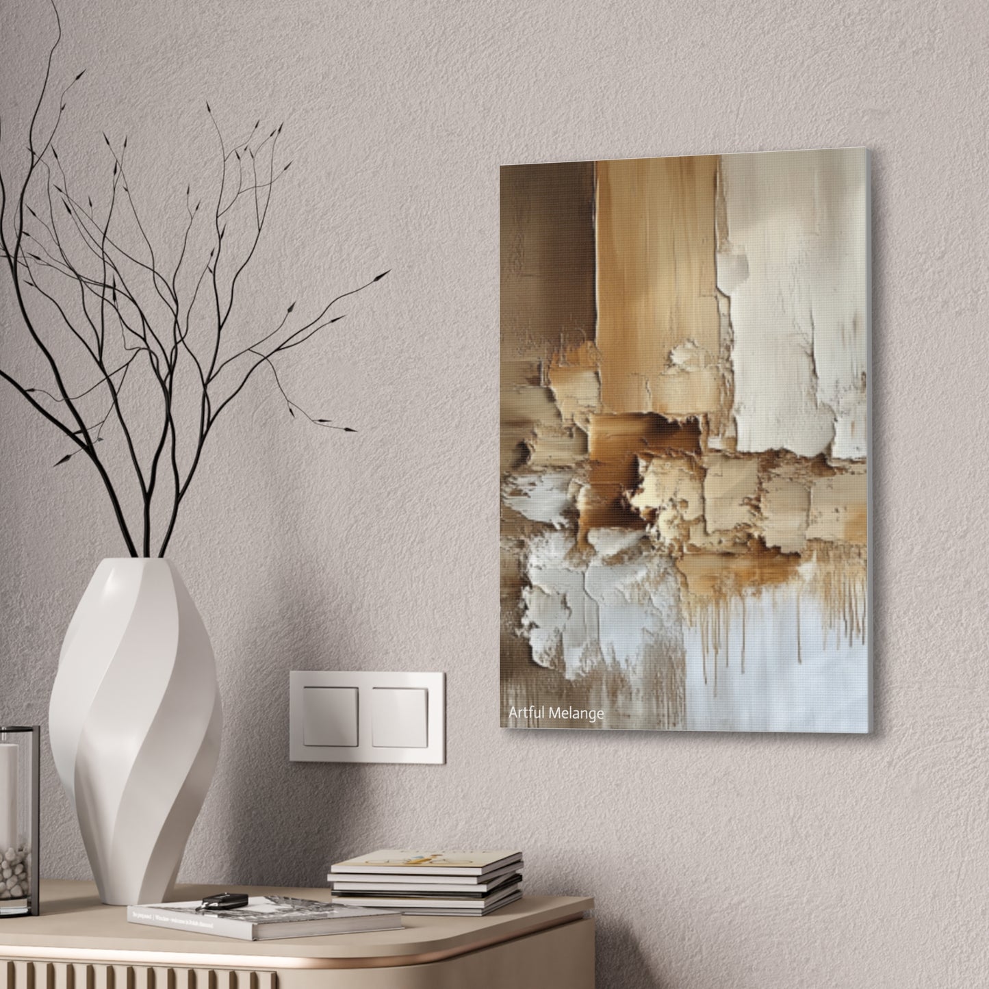 Acrylic Abstract Canvas Print - Richly Textured Artistry