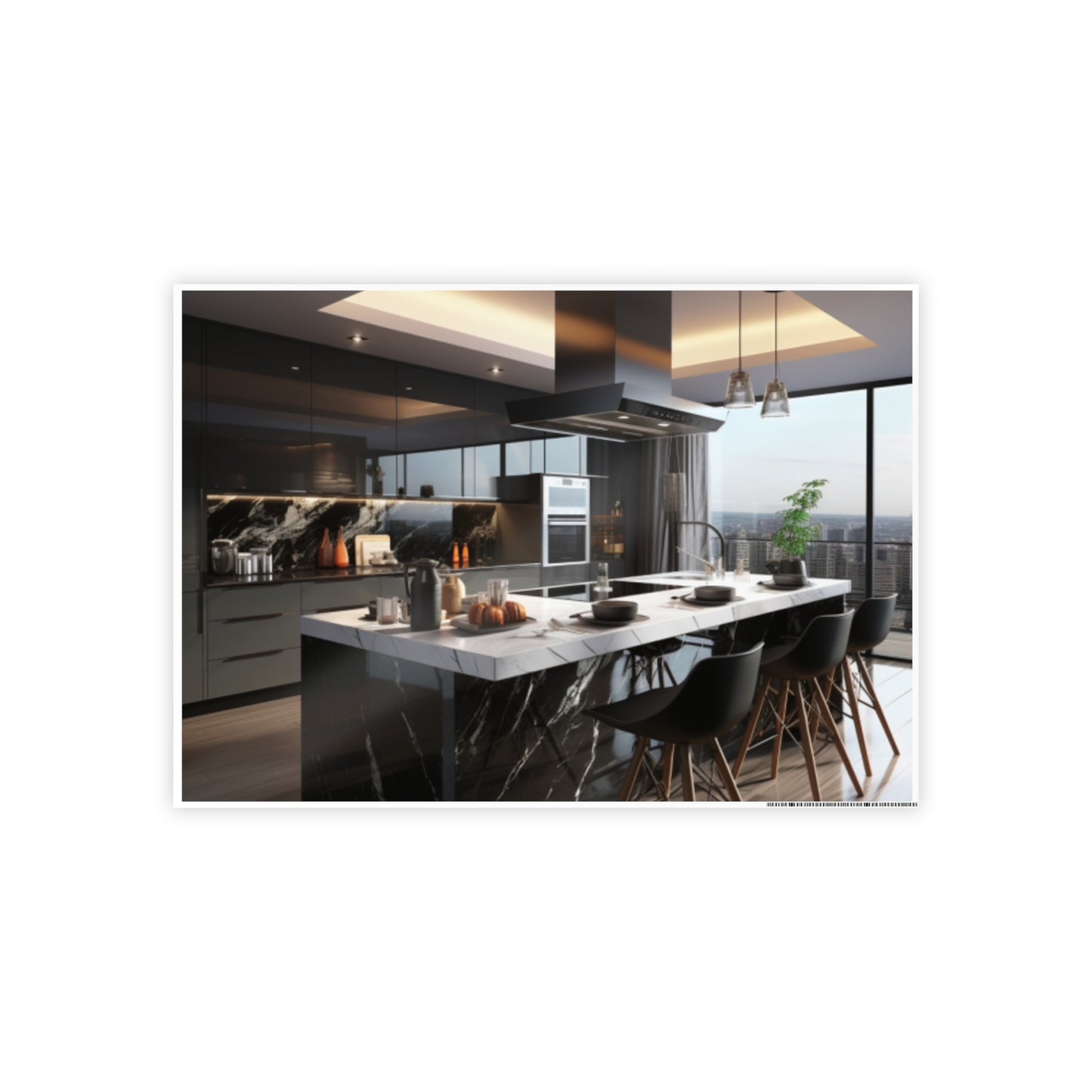 High-End Modern Kitchen Poster