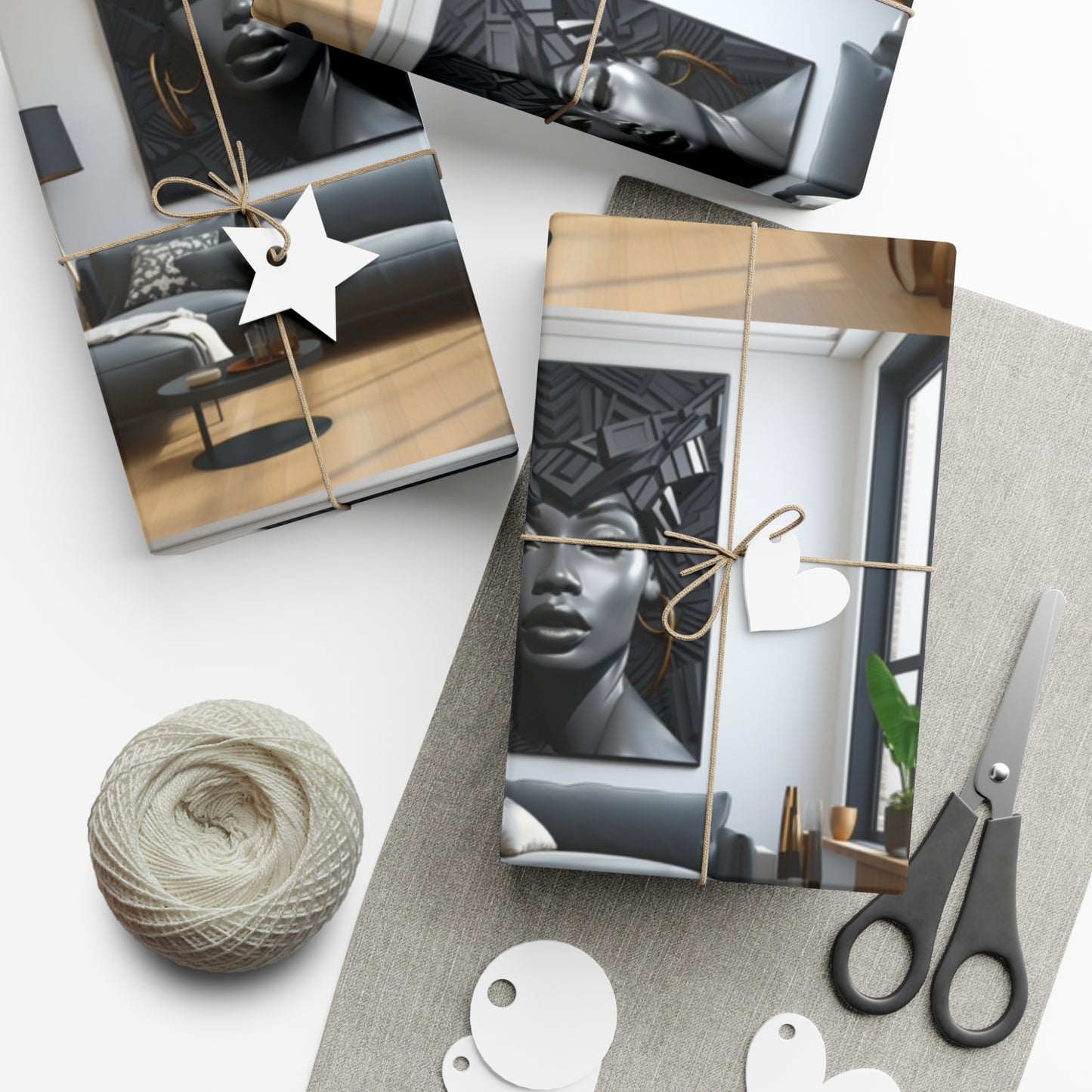 Nubian Nights African Inspired Wrapping Paper Sheet