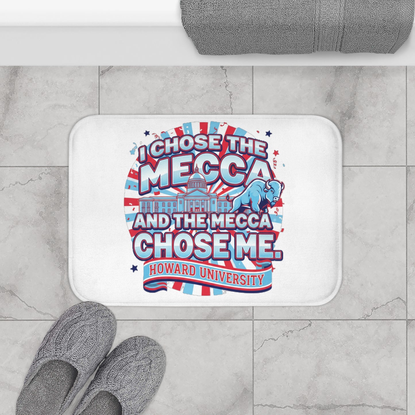 Howard University Legacy Bath Mat – Bison Pride Dorm Collection 3