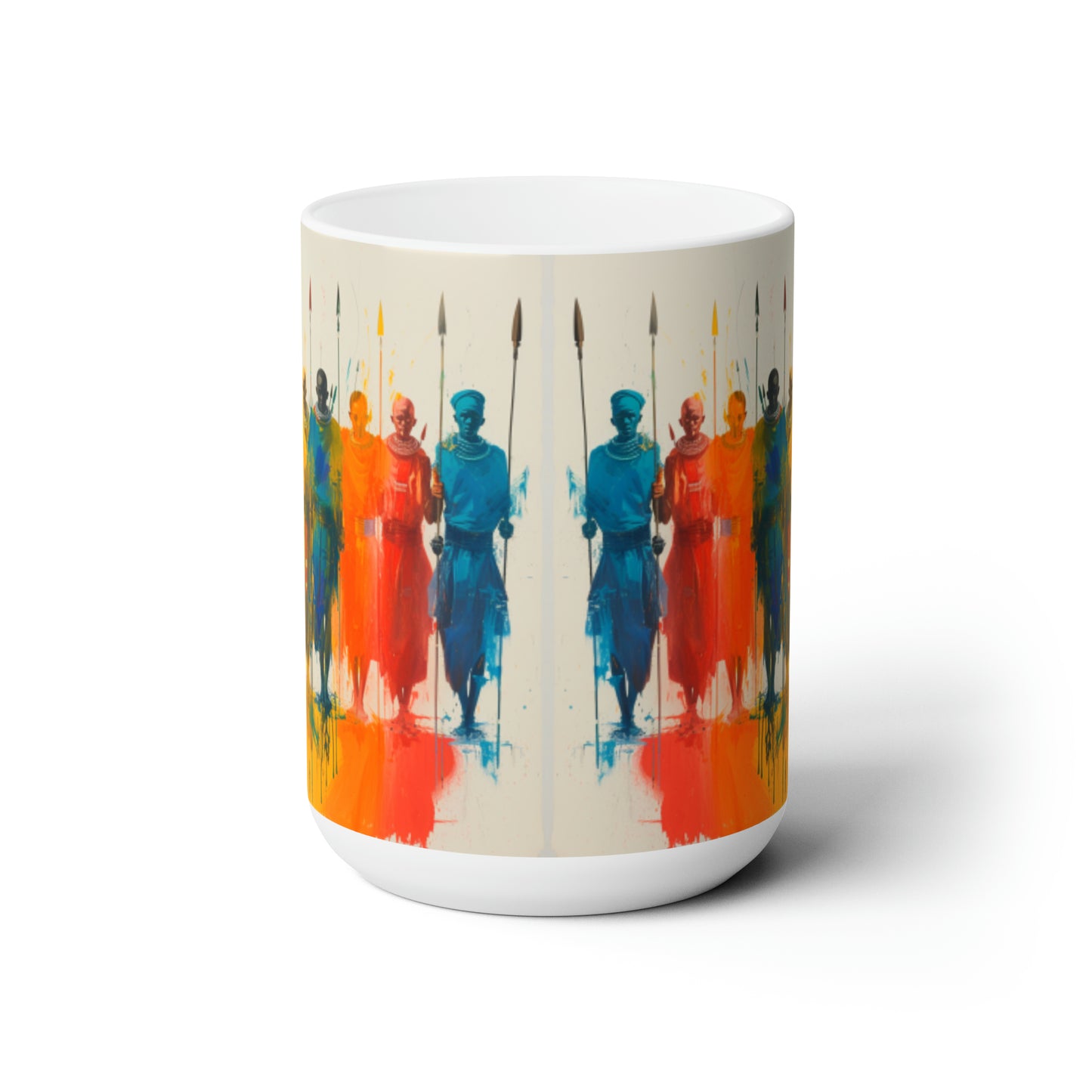 Artsy Abstract Ceramic Mug 15oz