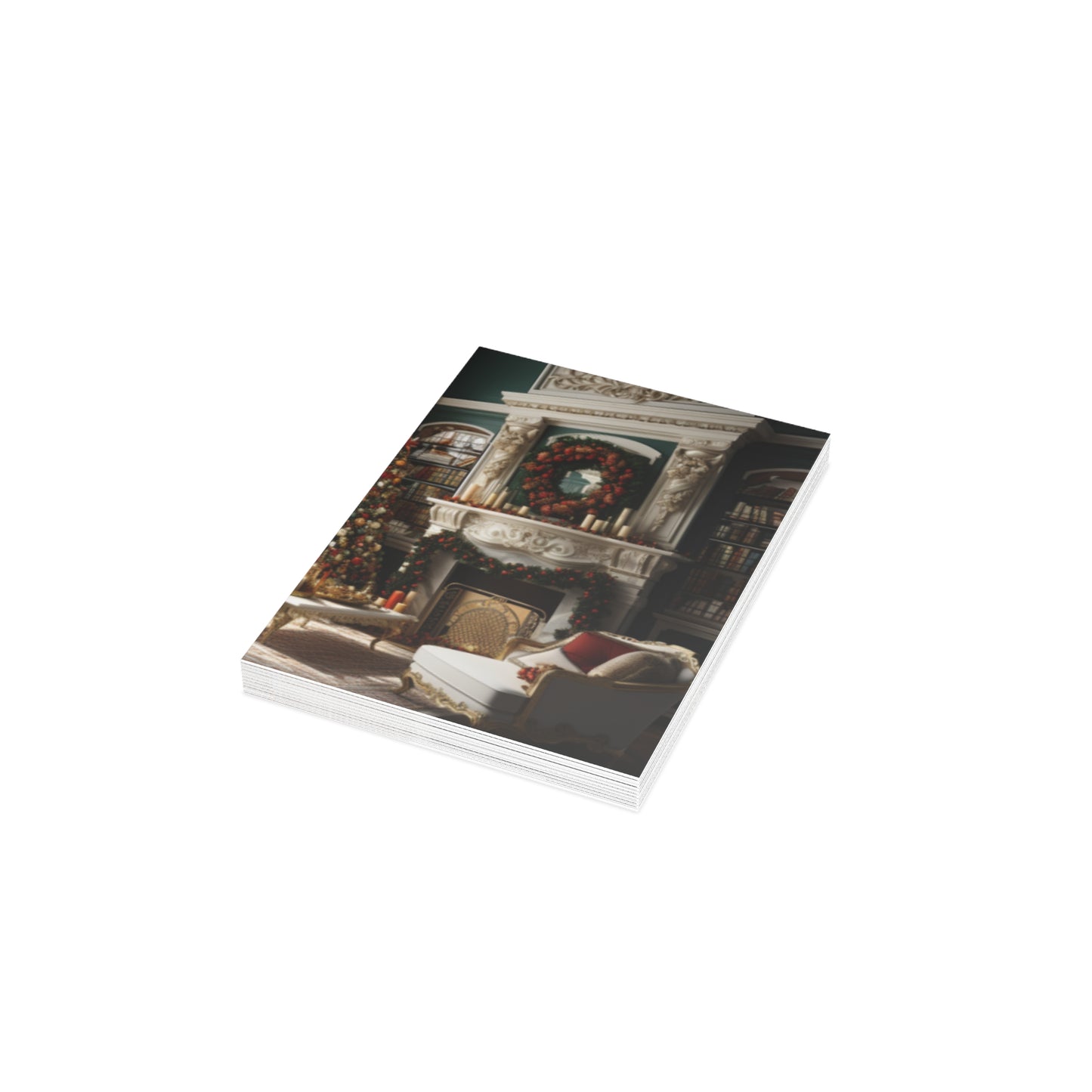 Regal Radiance: Opulent Christmas Greeting Cards