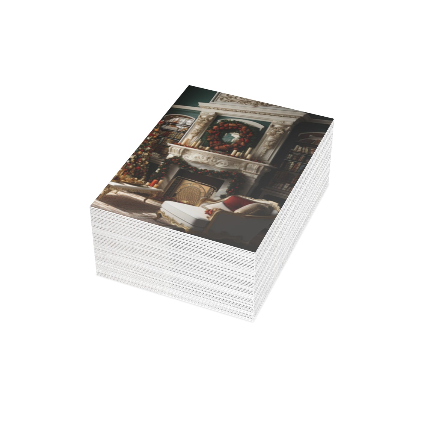 Regal Radiance: Opulent Christmas Greeting Cards