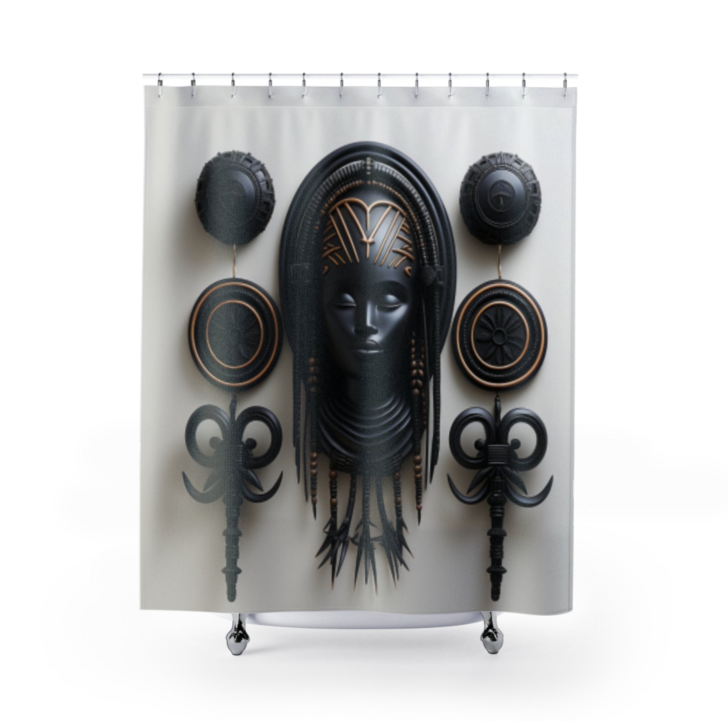 Heritage Tapestry Afro Centric Shower Curtain