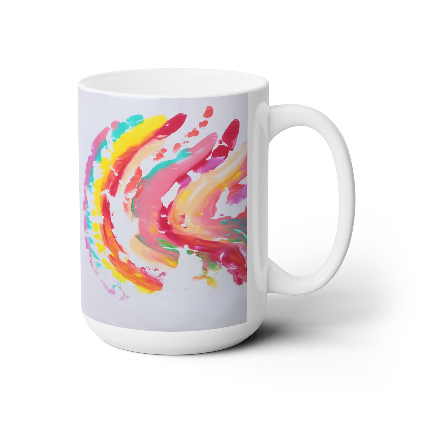Artsy Abstract Ceramic Mug 15oz