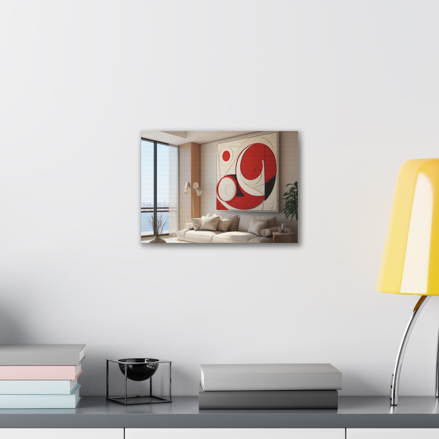 Crimson Elegance: A Symphony of Sophistication Canvas Print