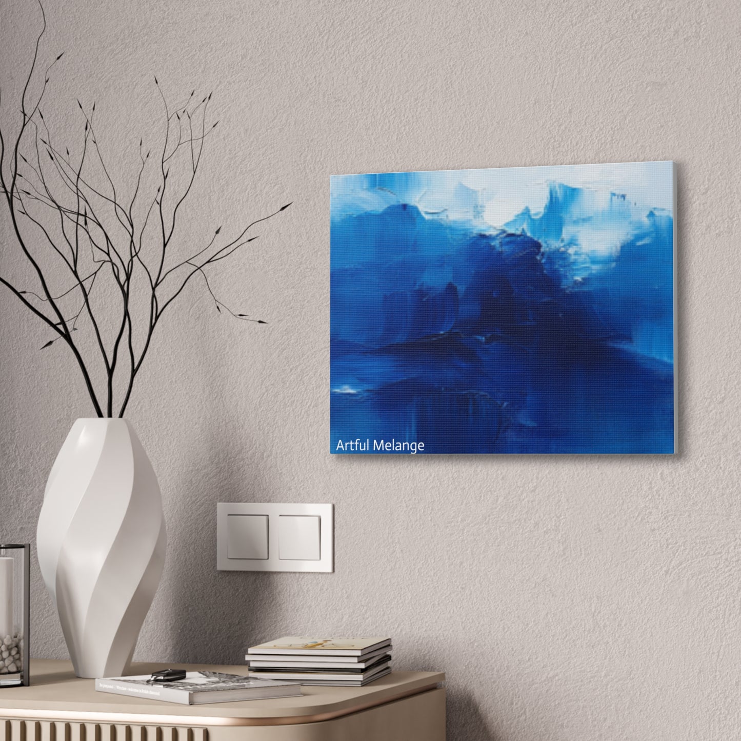 Acrylic Abstract Canvas Print - Richly Textured Artistry