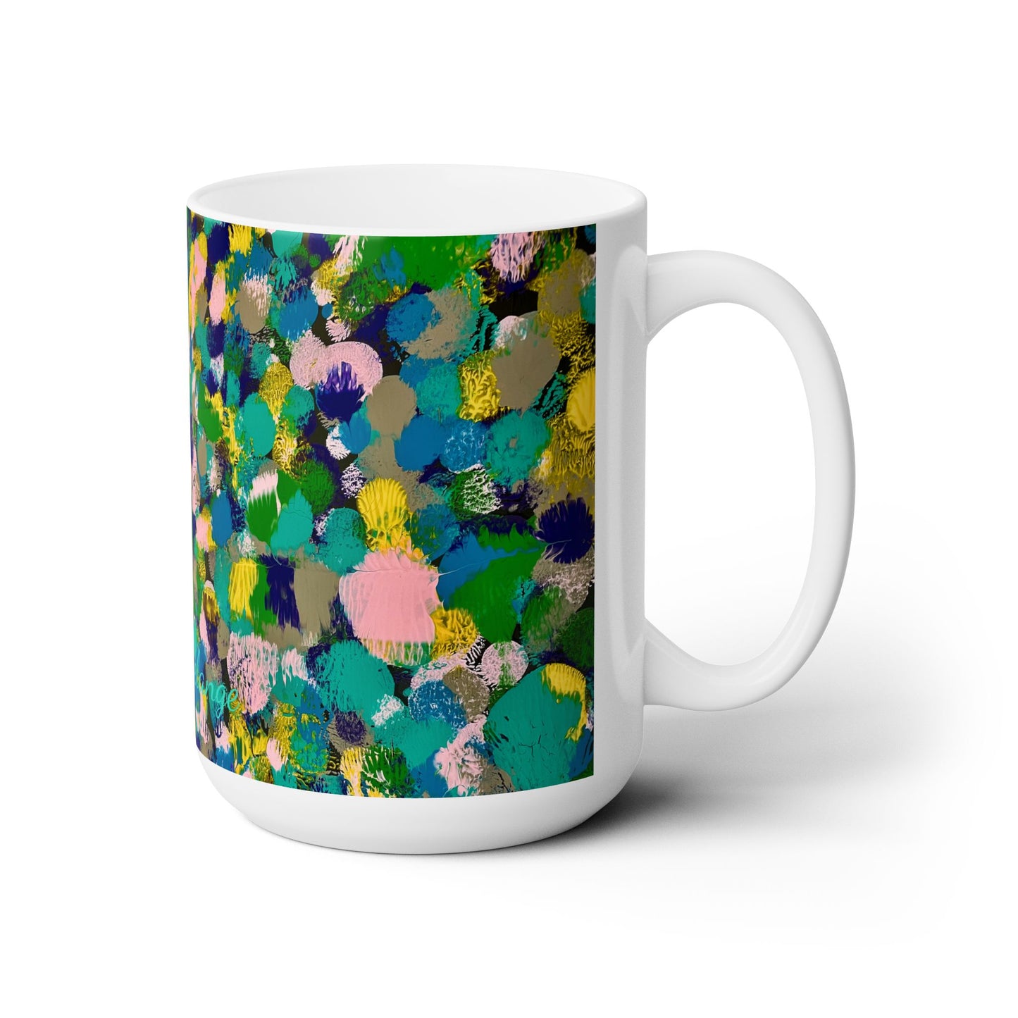 Artsy Abstract Ceramic Mug 15oz