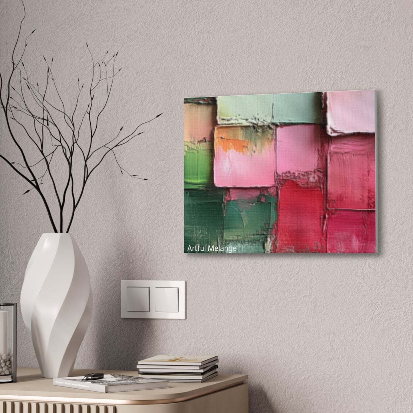 Acrylic Abstract Canvas Print - Richly Textured Artistry