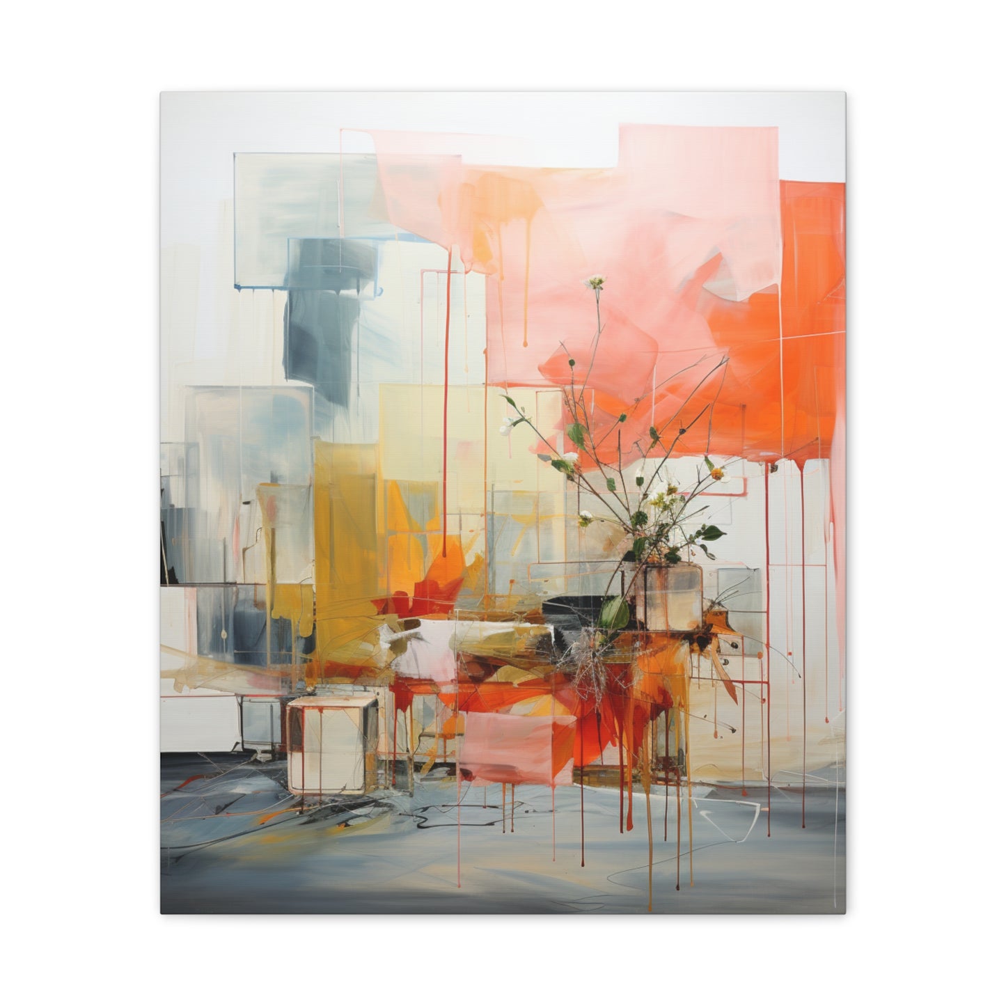 Timeless Elegance: Refined Muted Hues Canvas Print for Sophisticated Living Spaces