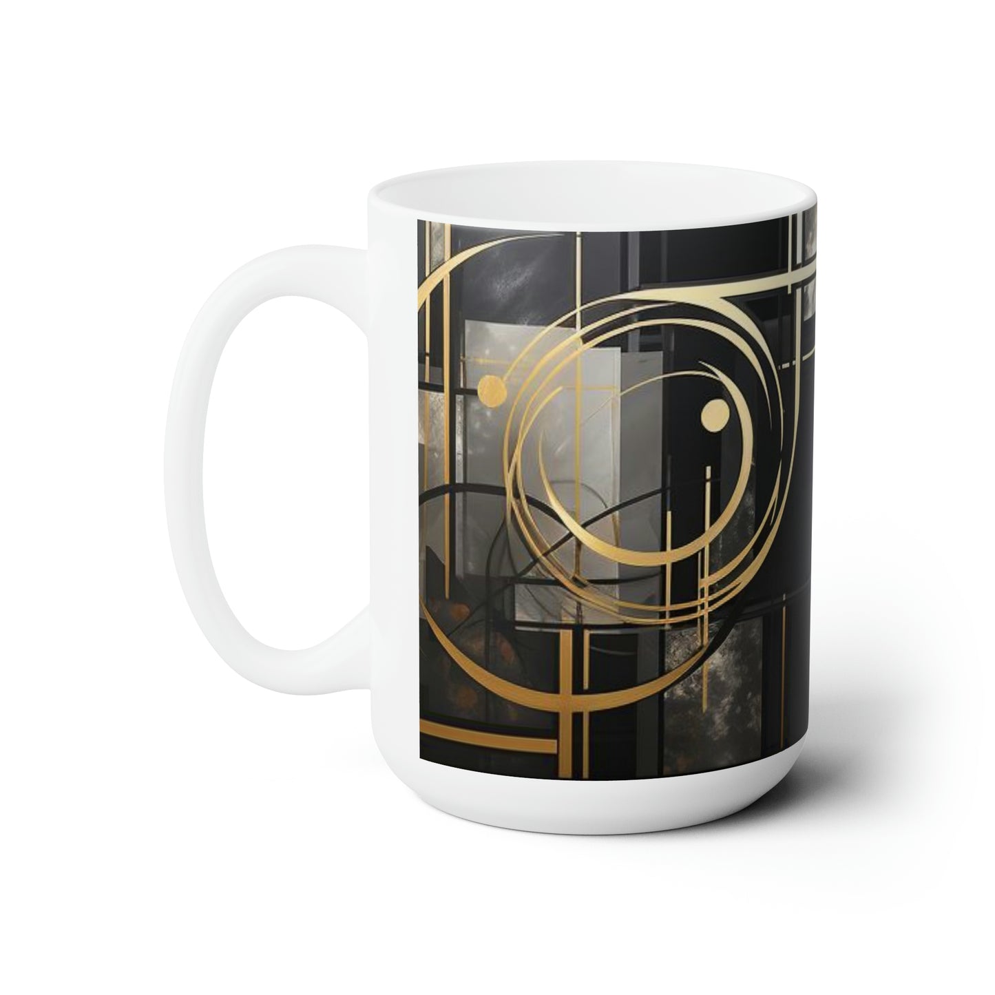 Artsy Abstract Ceramic Mug 15oz