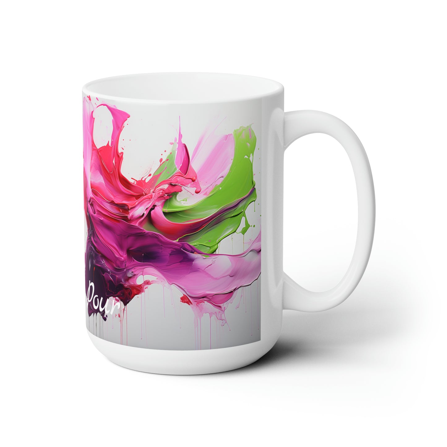 Artsy Pour Ceramic Mug 15oz