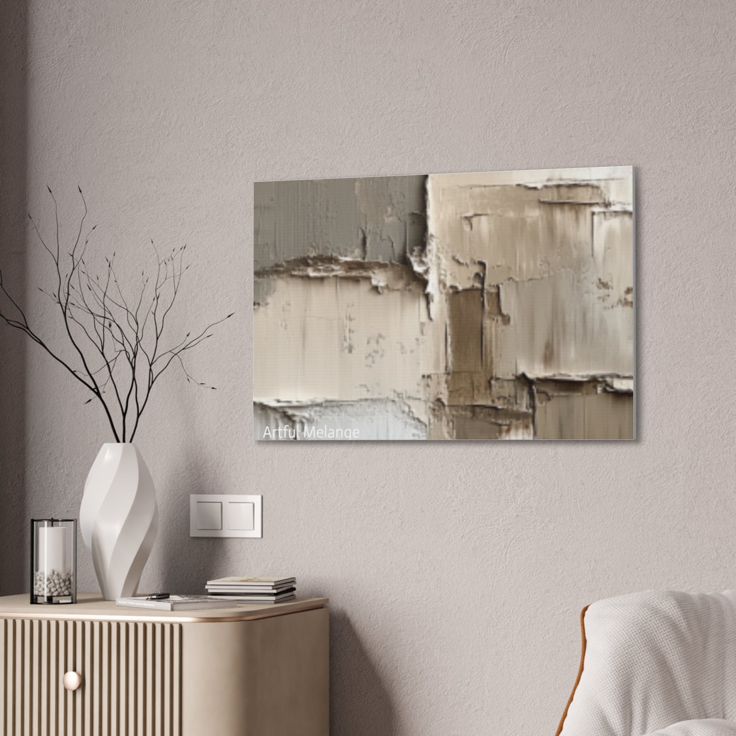 Acrylic Abstract Canvas Print - Richly Textured Artistry