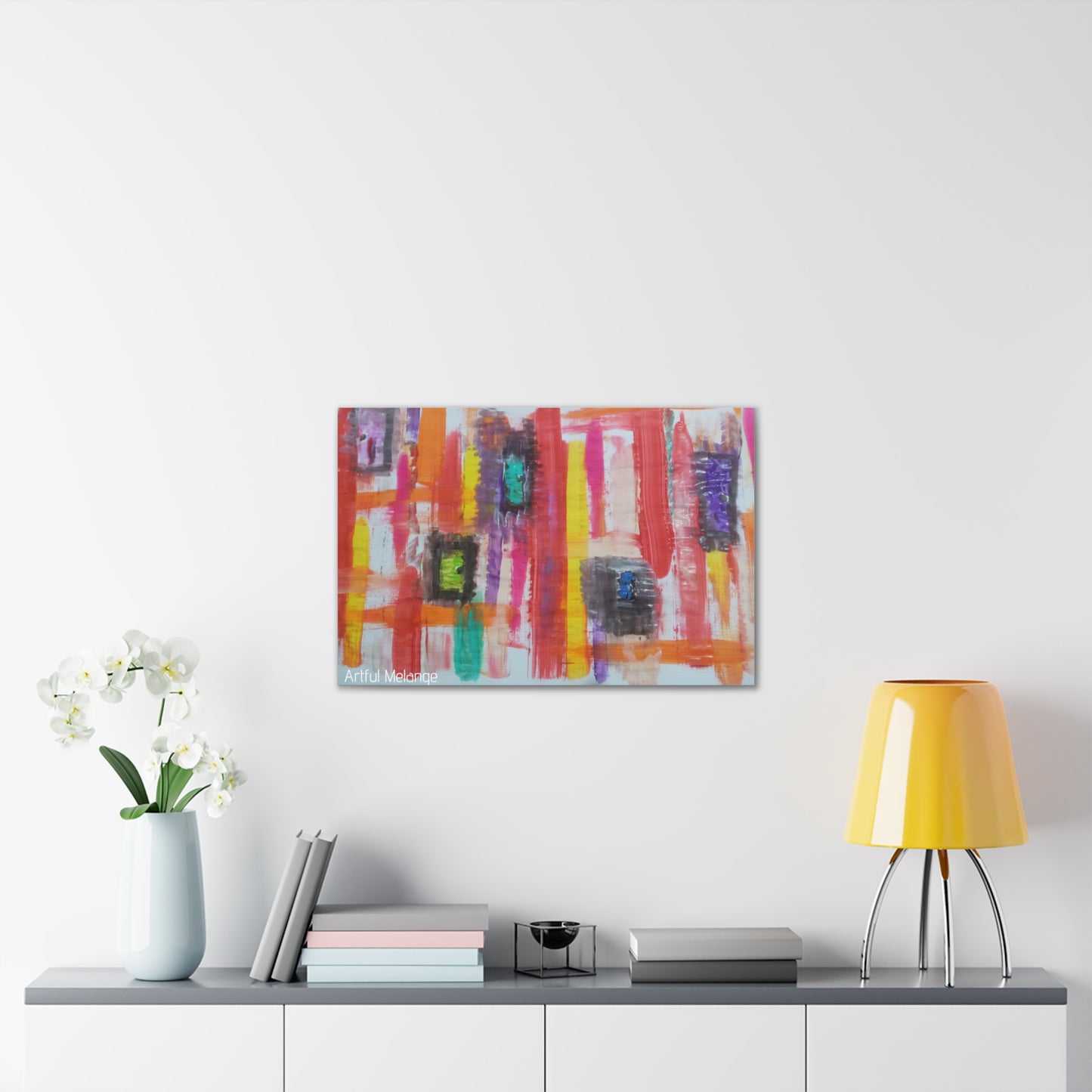 Primary Elegance: A Symphony of Sophistication Canvas Print