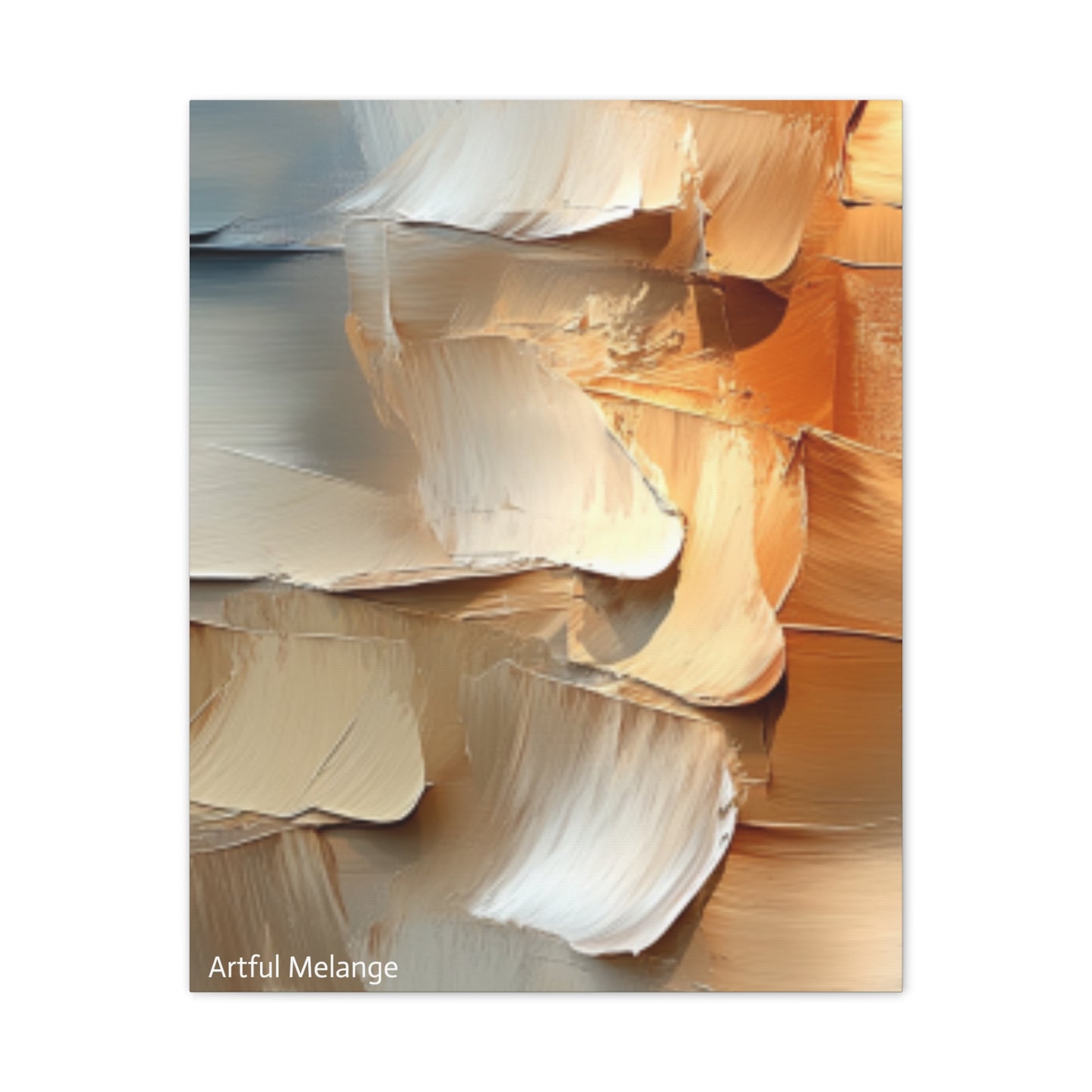 Acrylic Abstract Canvas Print - Richly Textured Artistry