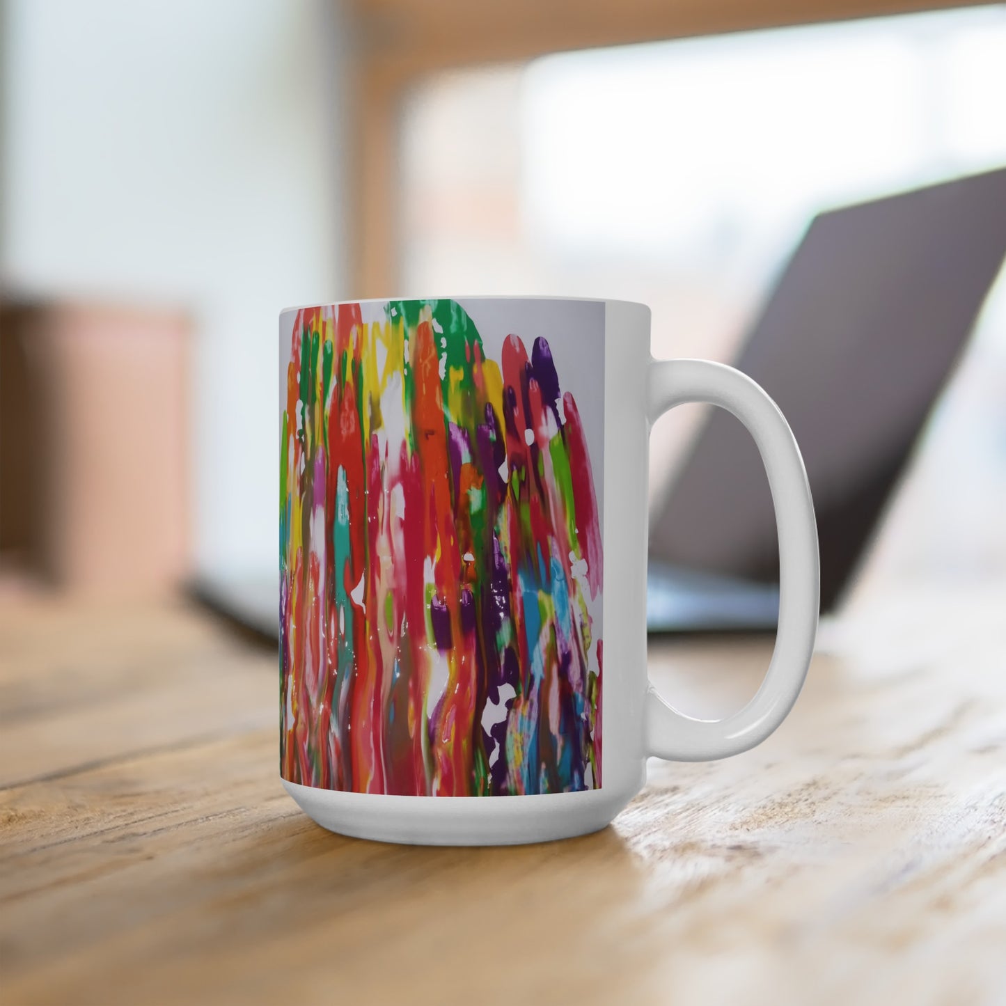 Artsy Abstract Ceramic Mug 15oz