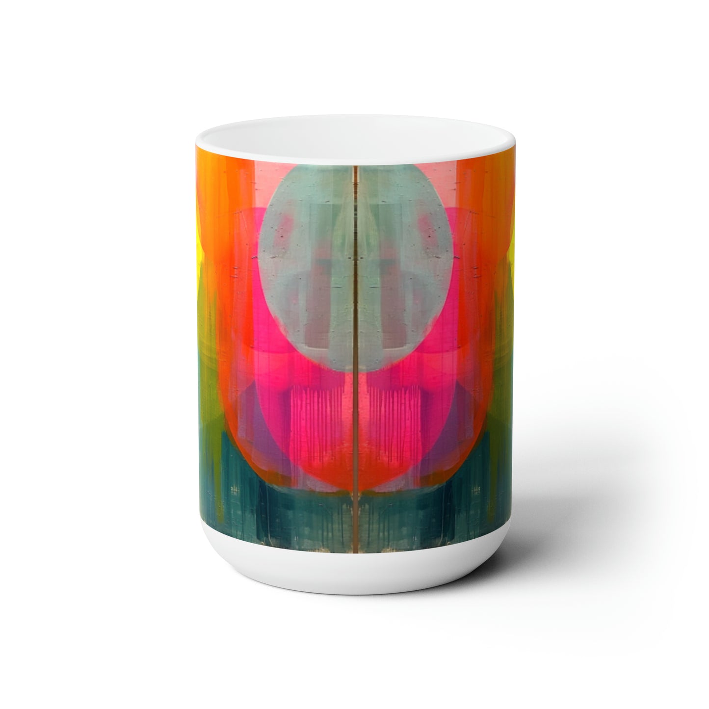 Artsy Abstract Ceramic Mug 15oz