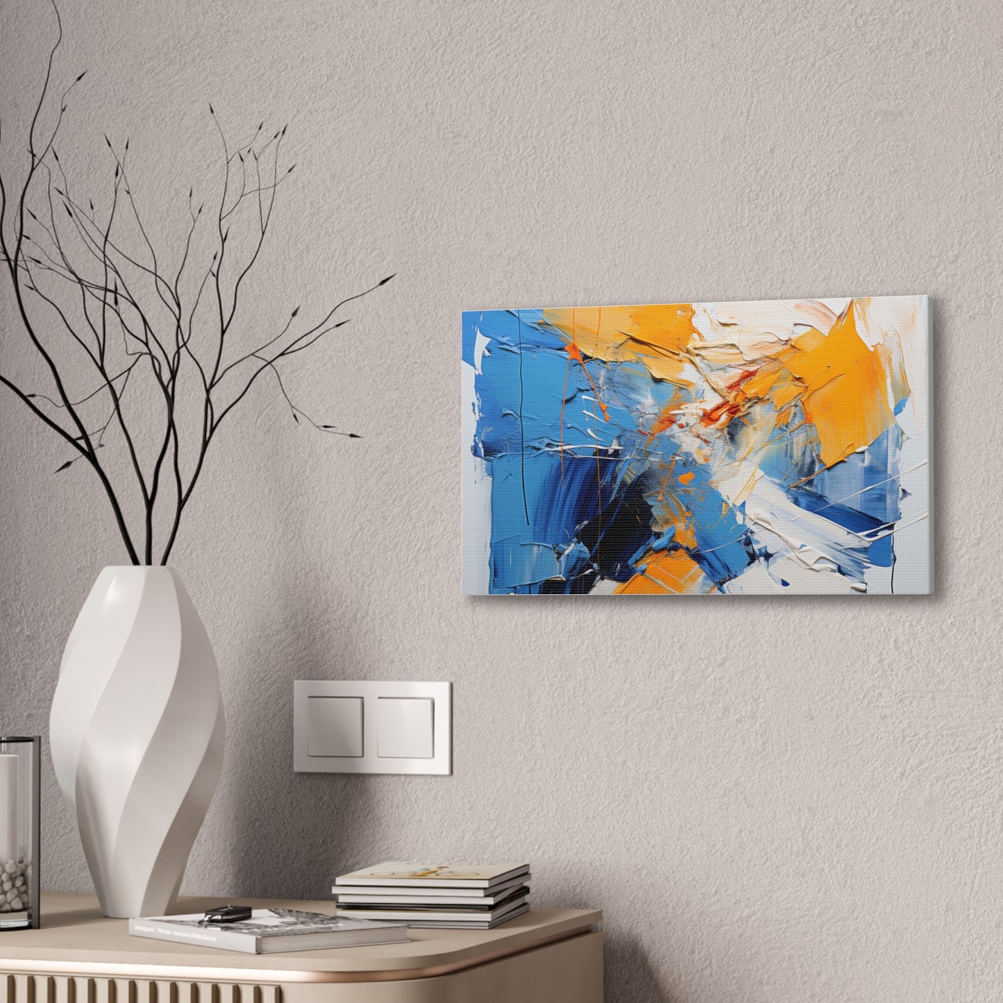 Copy of Timeless Elegance: Refined Vibrant Hues Canvas Print for Sophisticated Living Spaces