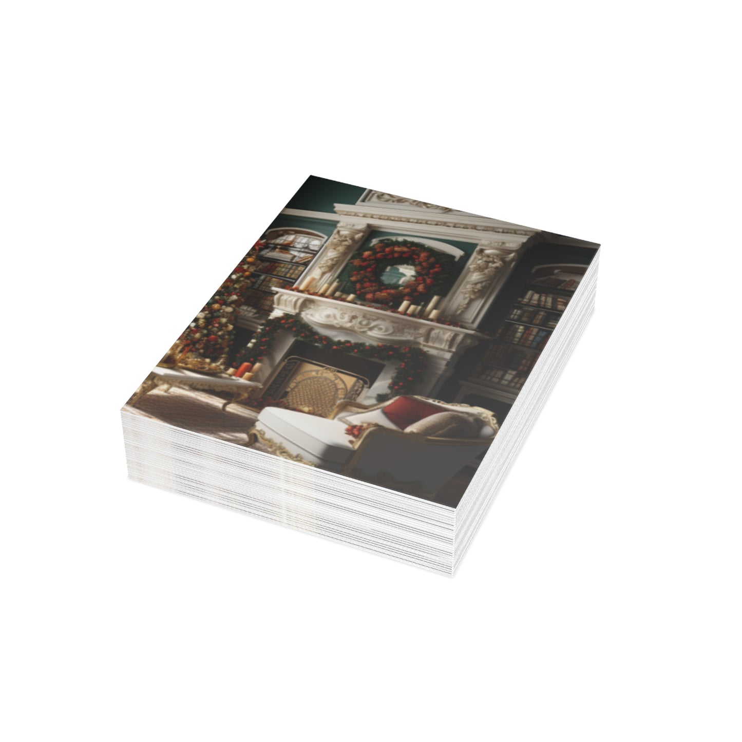 Regal Radiance: Opulent Christmas Greeting Cards