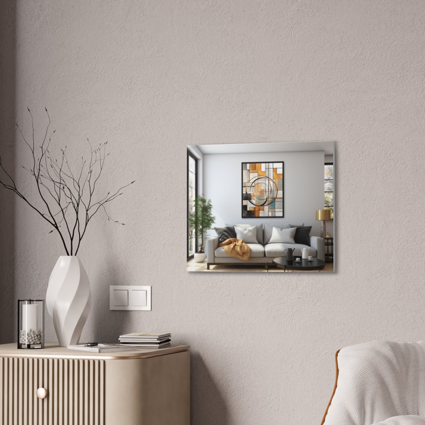 Gold and Black Elegance: A Symphony of Sophistication Canvas Print