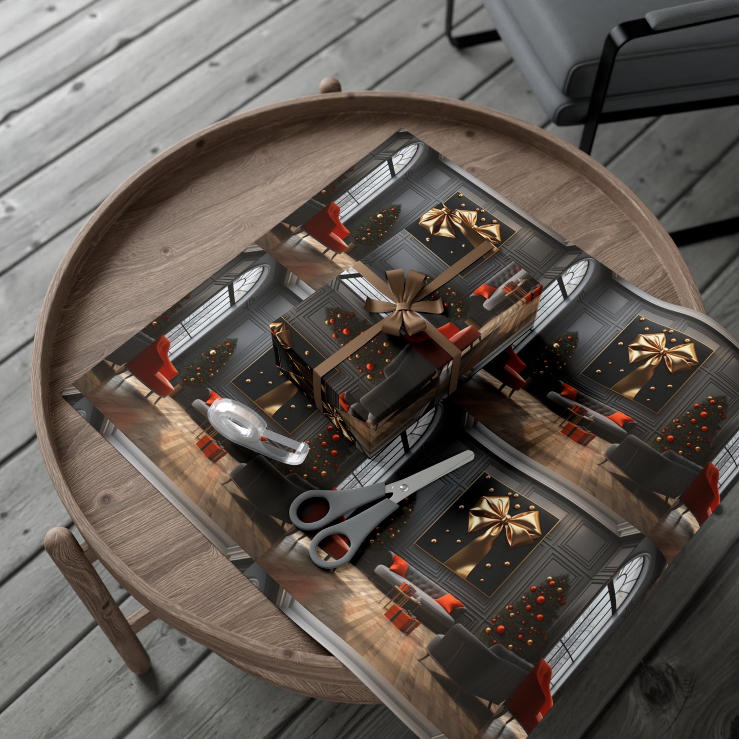 Elegant Gold Holiday Wrapping Paper Collection – Elevate Your Gifts with Sophisticated Style