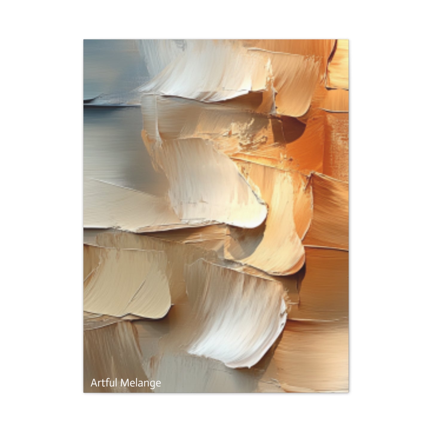 Acrylic Abstract Canvas Print - Richly Textured Artistry