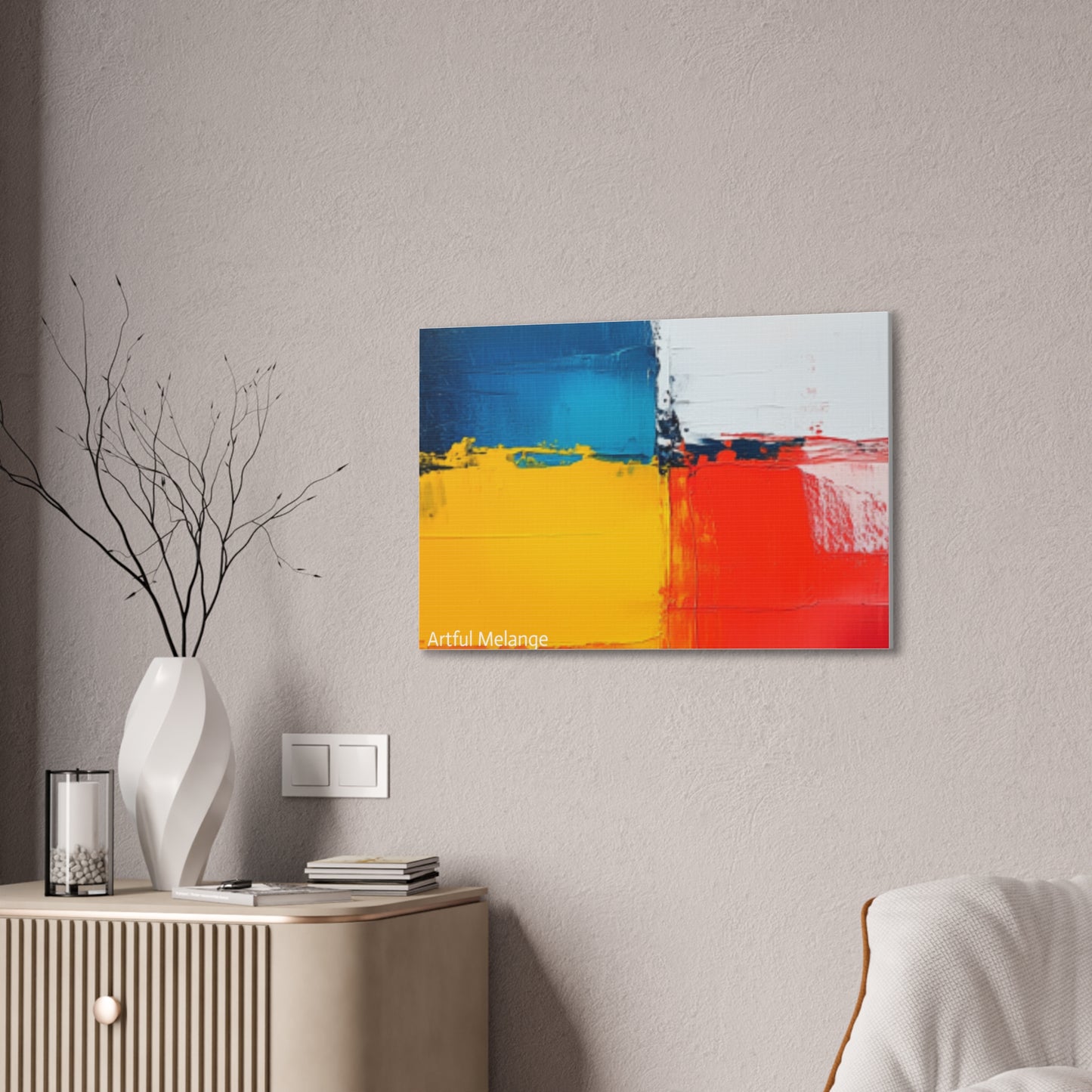 Acrylic Abstract Canvas Print - Richly Textured Artistry