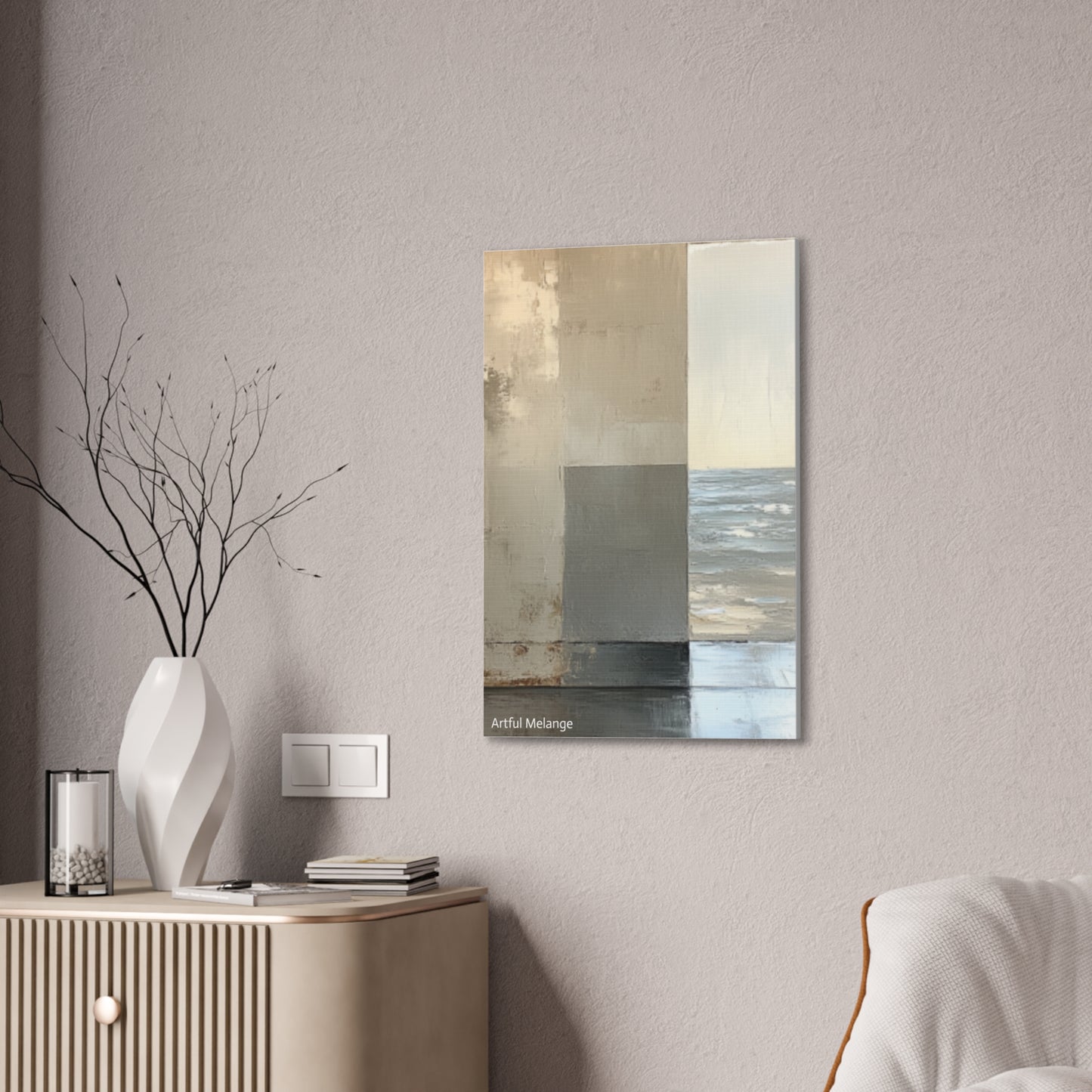 Acrylic Abstract Canvas Print - Richly Textured Artistry