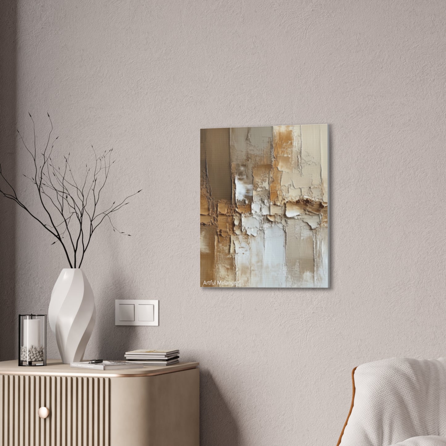 Acrylic Abstract Canvas Print - Richly Textured Artistry