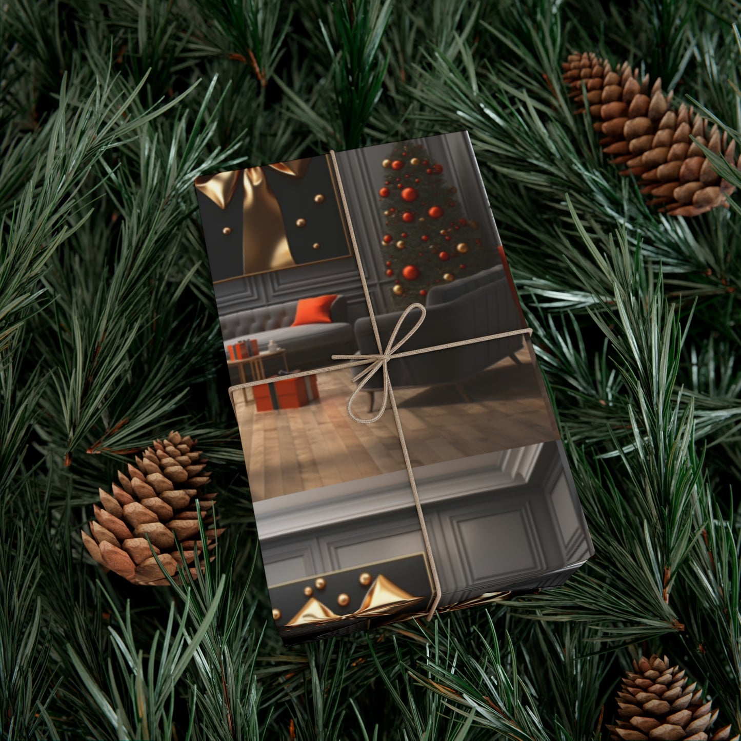 Elegant Gold Holiday Wrapping Paper Collection – Elevate Your Gifts with Sophisticated Style