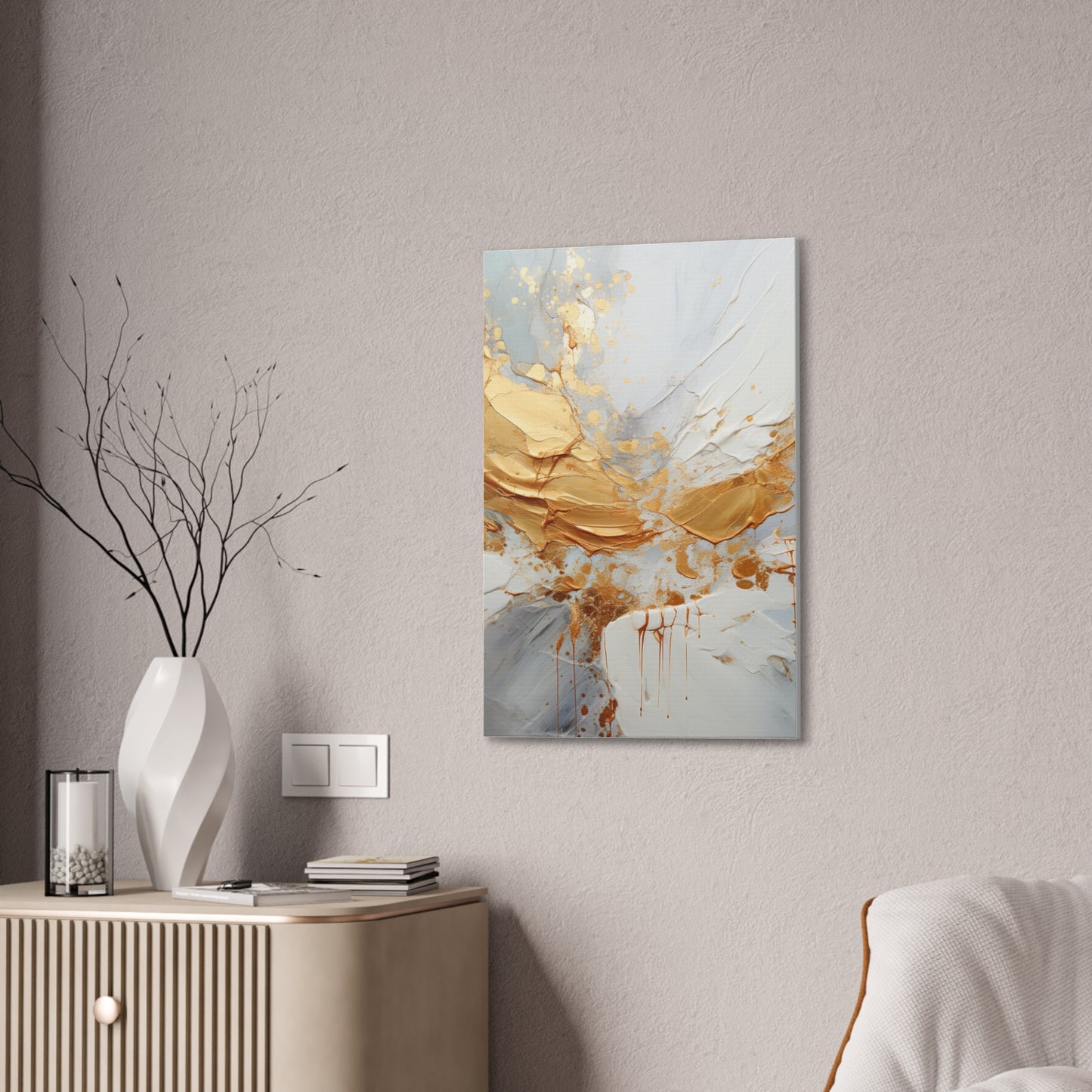Acrylic Abstract Canvas Print - Richly Textured Artistry