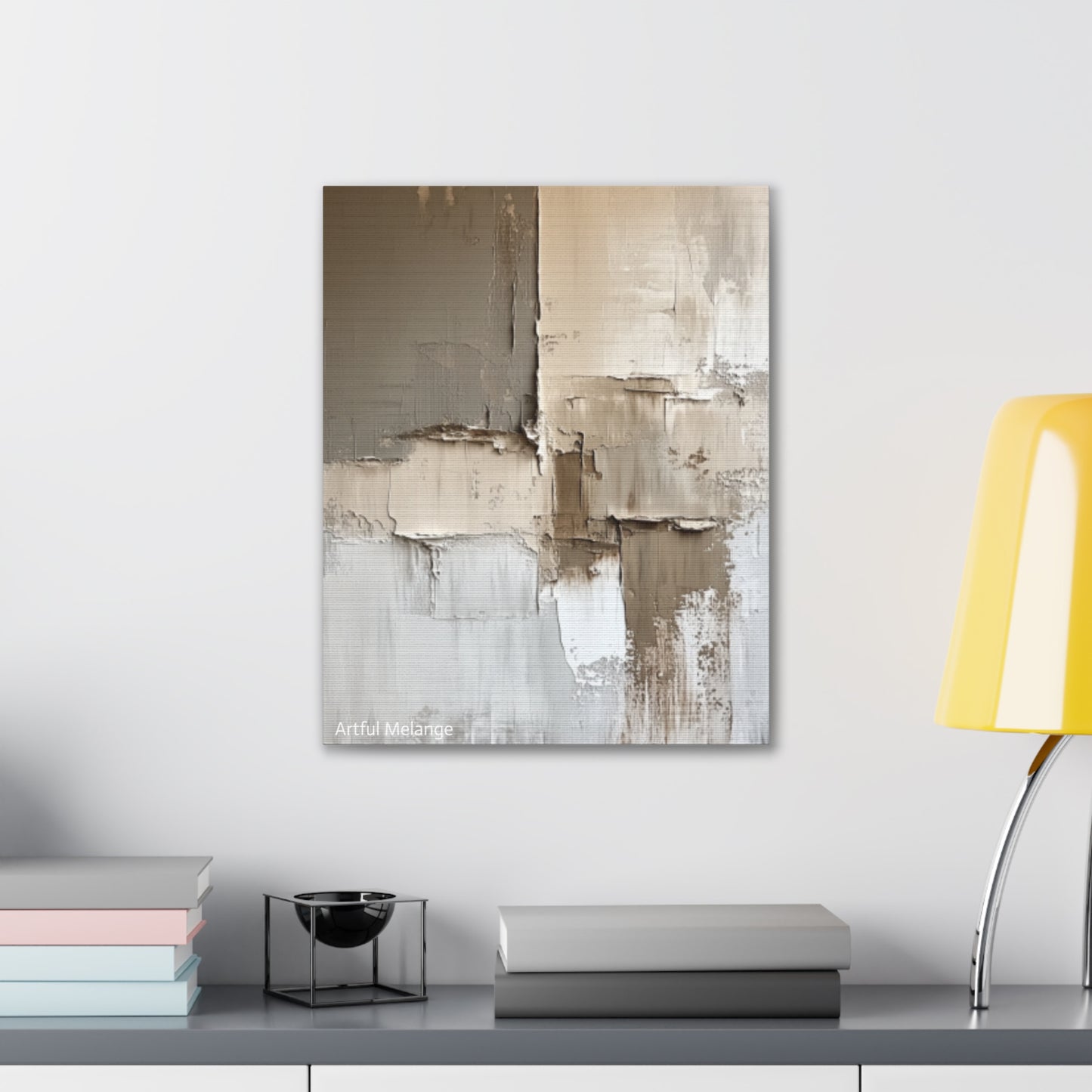 Acrylic Abstract Canvas Print - Richly Textured Artistry