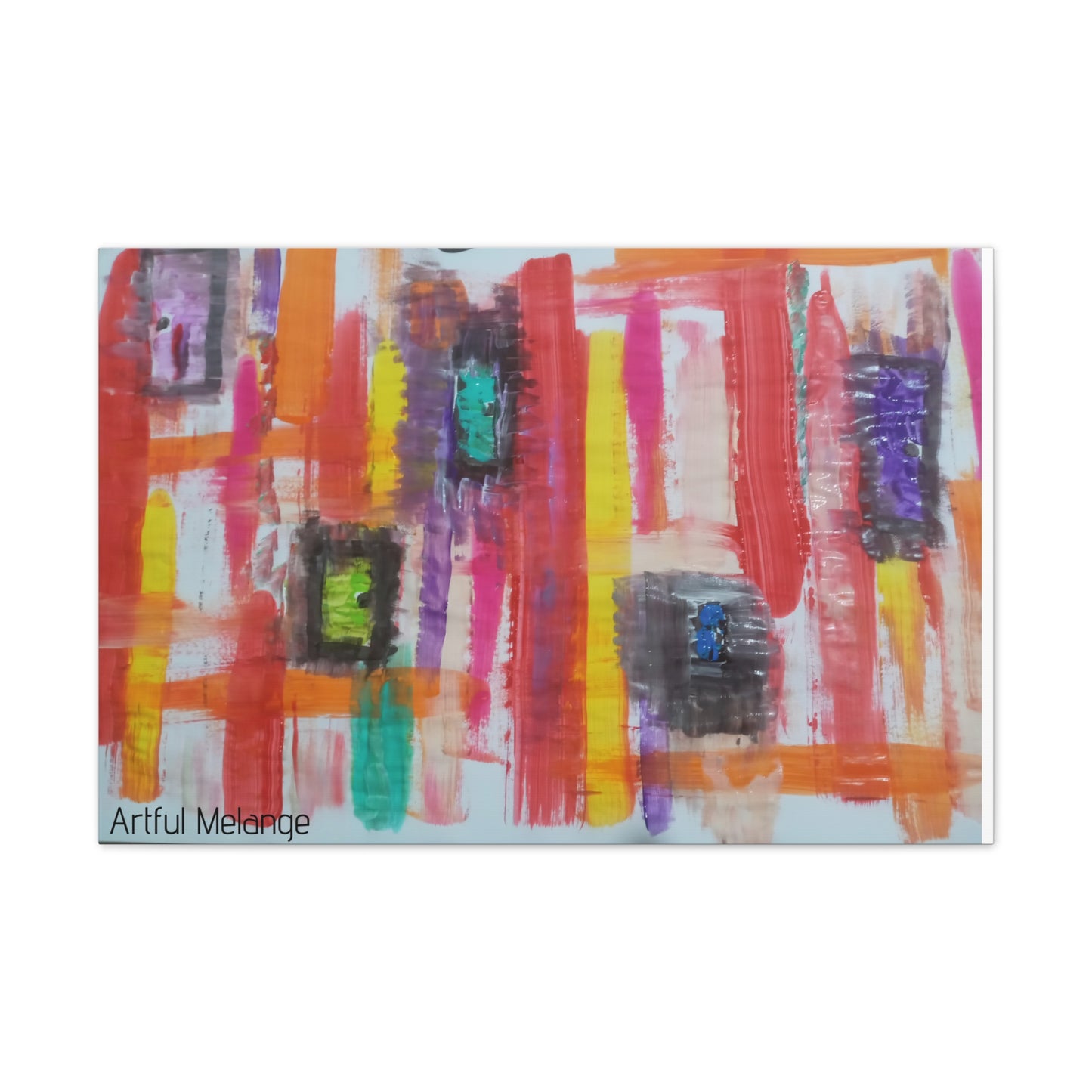 Primary Elegance: A Symphony of Sophistication Canvas Print