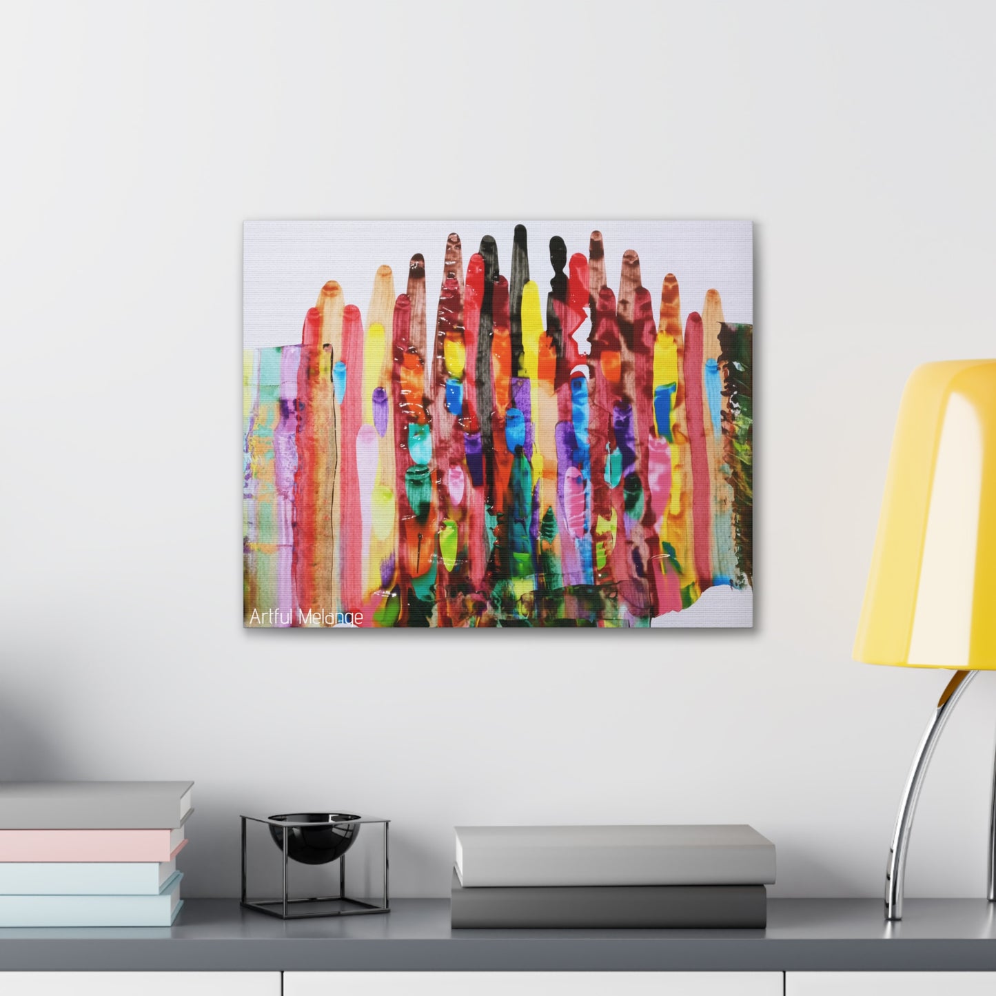 Primary Elegance: A Symphony of Sophistication Canvas Print