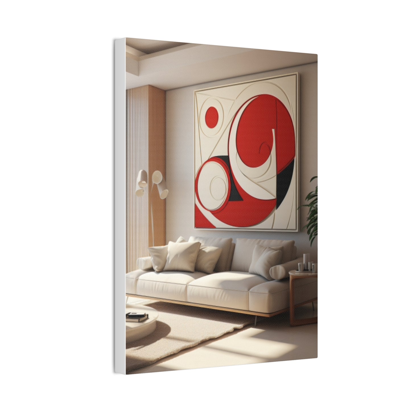 Crimson Elegance: A Symphony of Sophistication Canvas Print