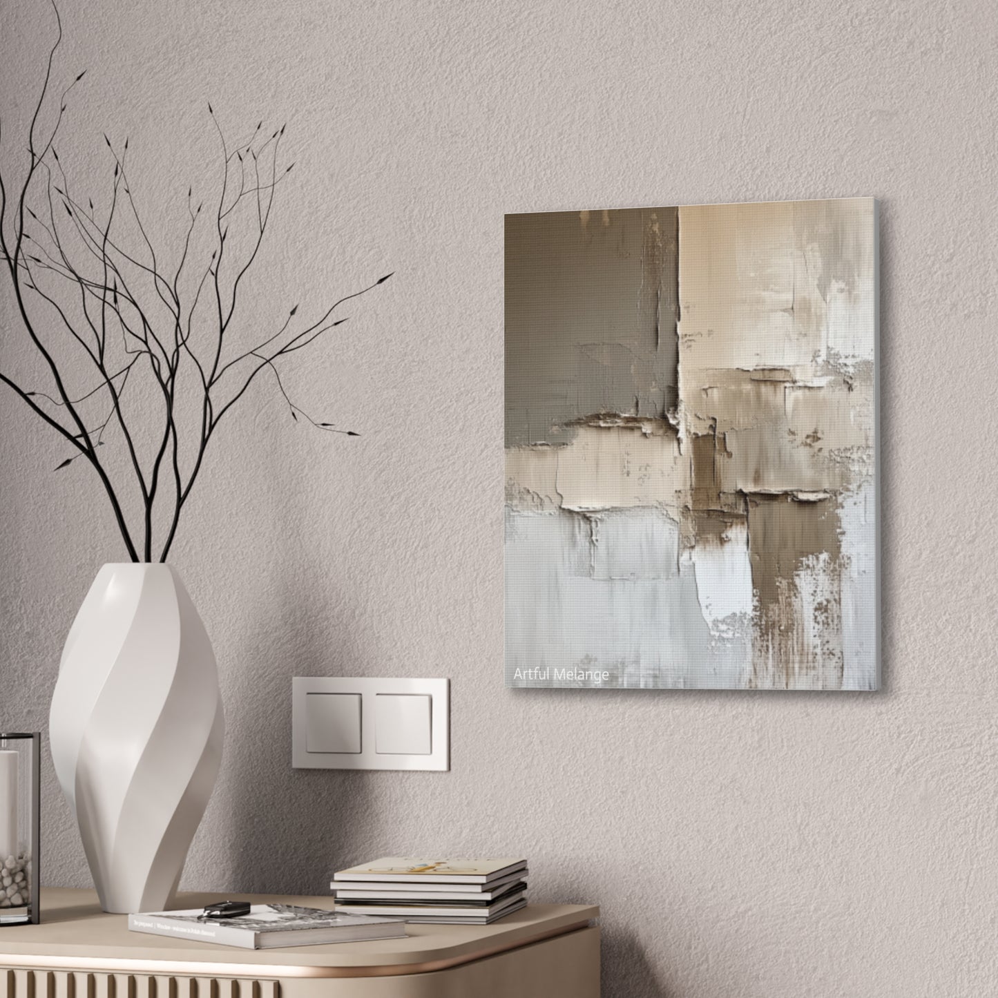 Acrylic Abstract Canvas Print - Richly Textured Artistry