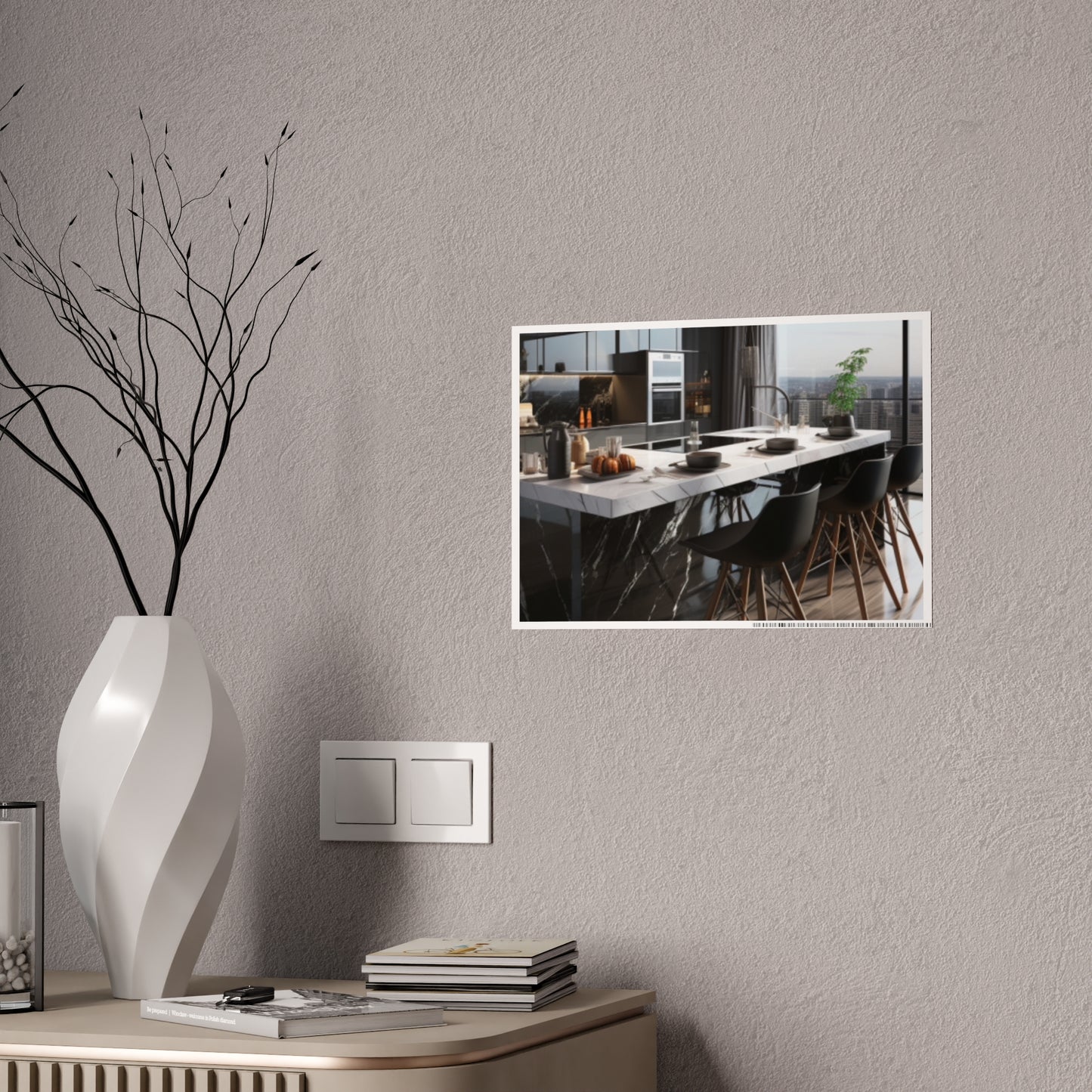 High-End Modern Kitchen Poster