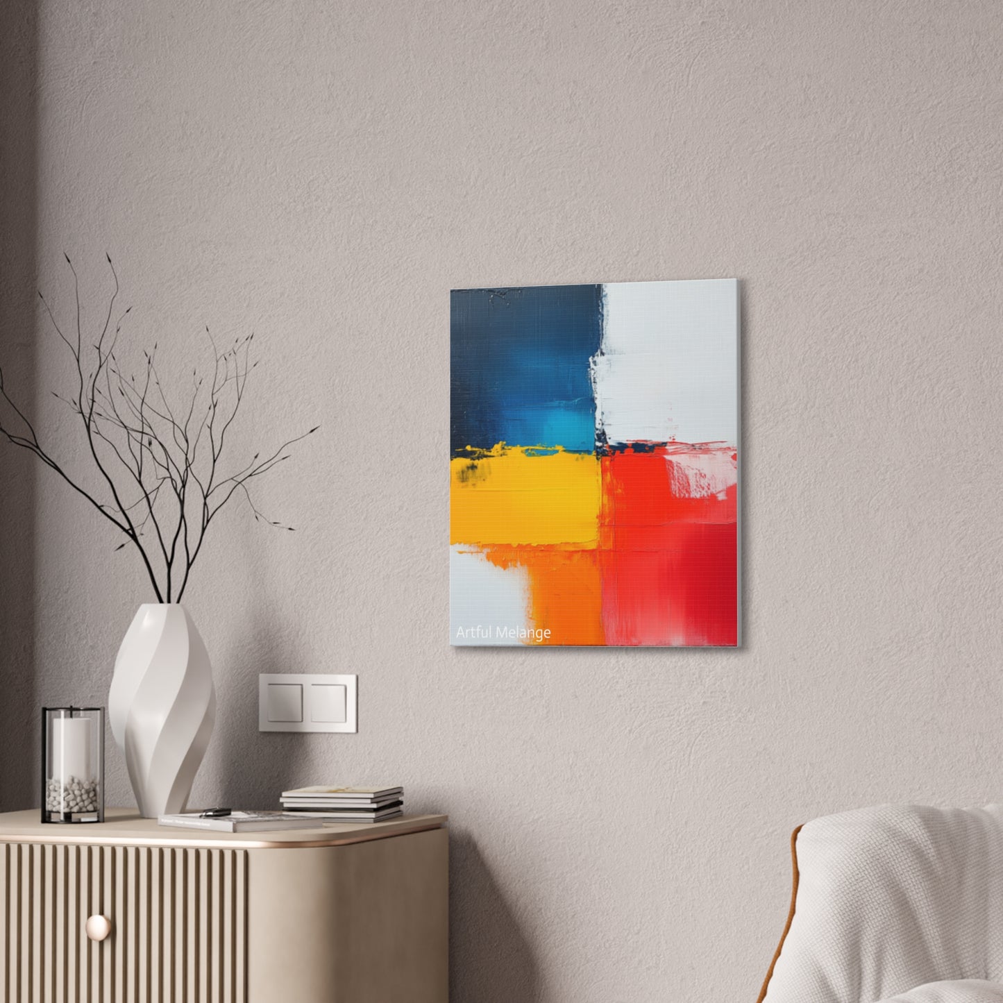 Acrylic Abstract Canvas Print - Richly Textured Artistry