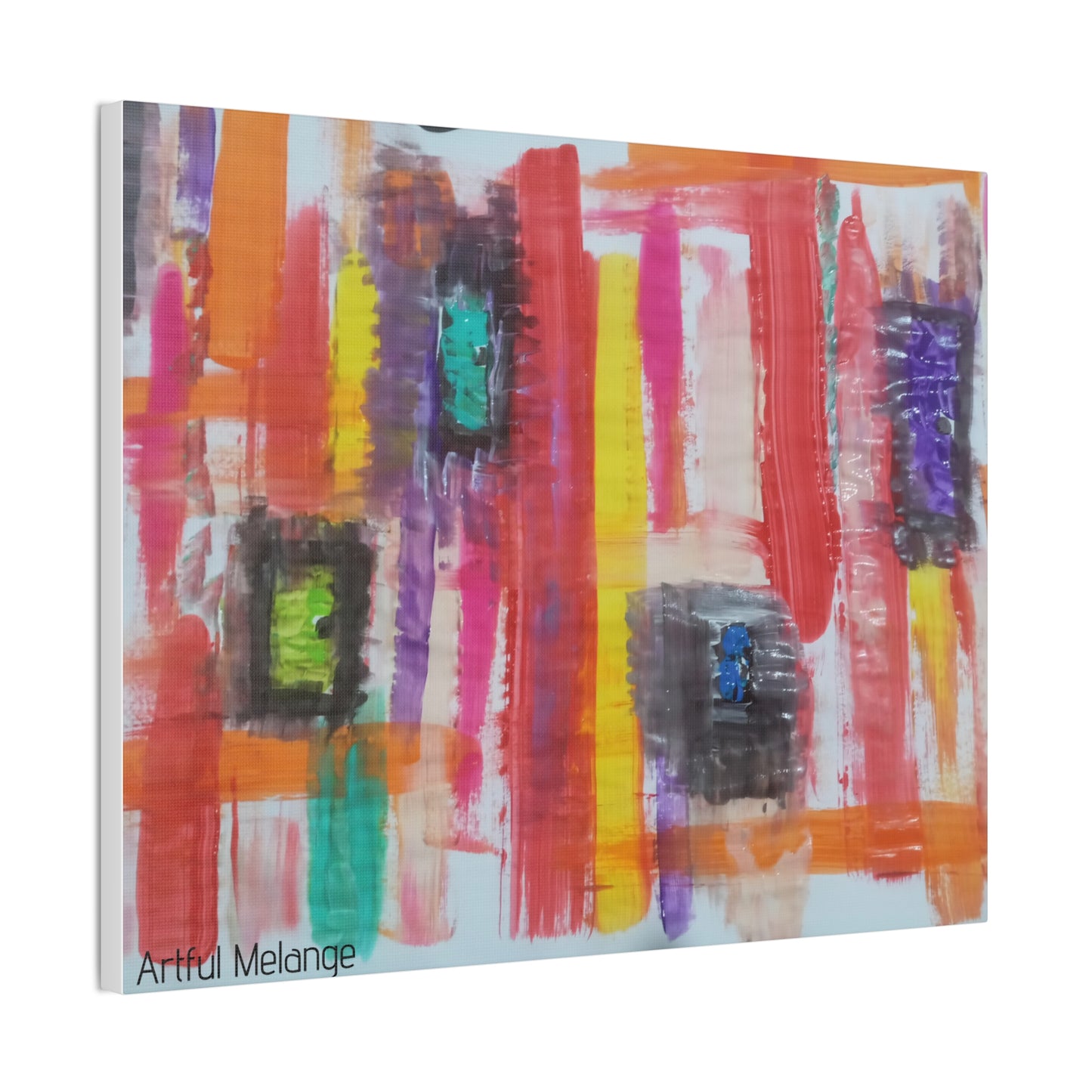 Primary Elegance: A Symphony of Sophistication Canvas Print