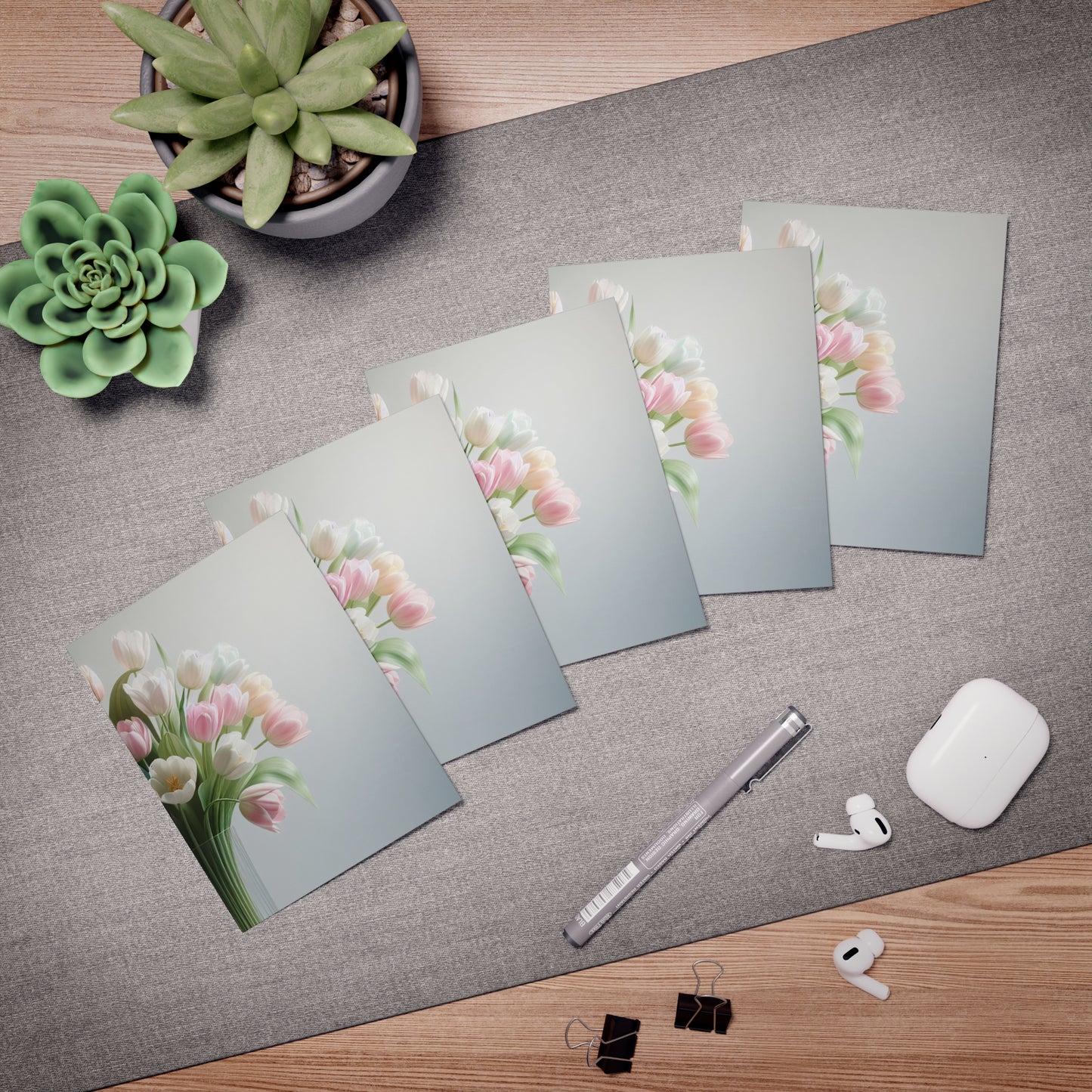 Blossoming Love Mother's Day Note Card Set(5-Pack)
