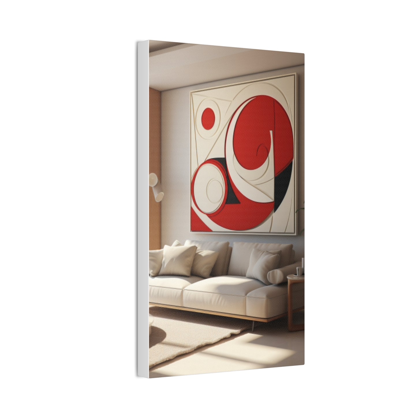 Crimson Elegance: A Symphony of Sophistication Canvas Print