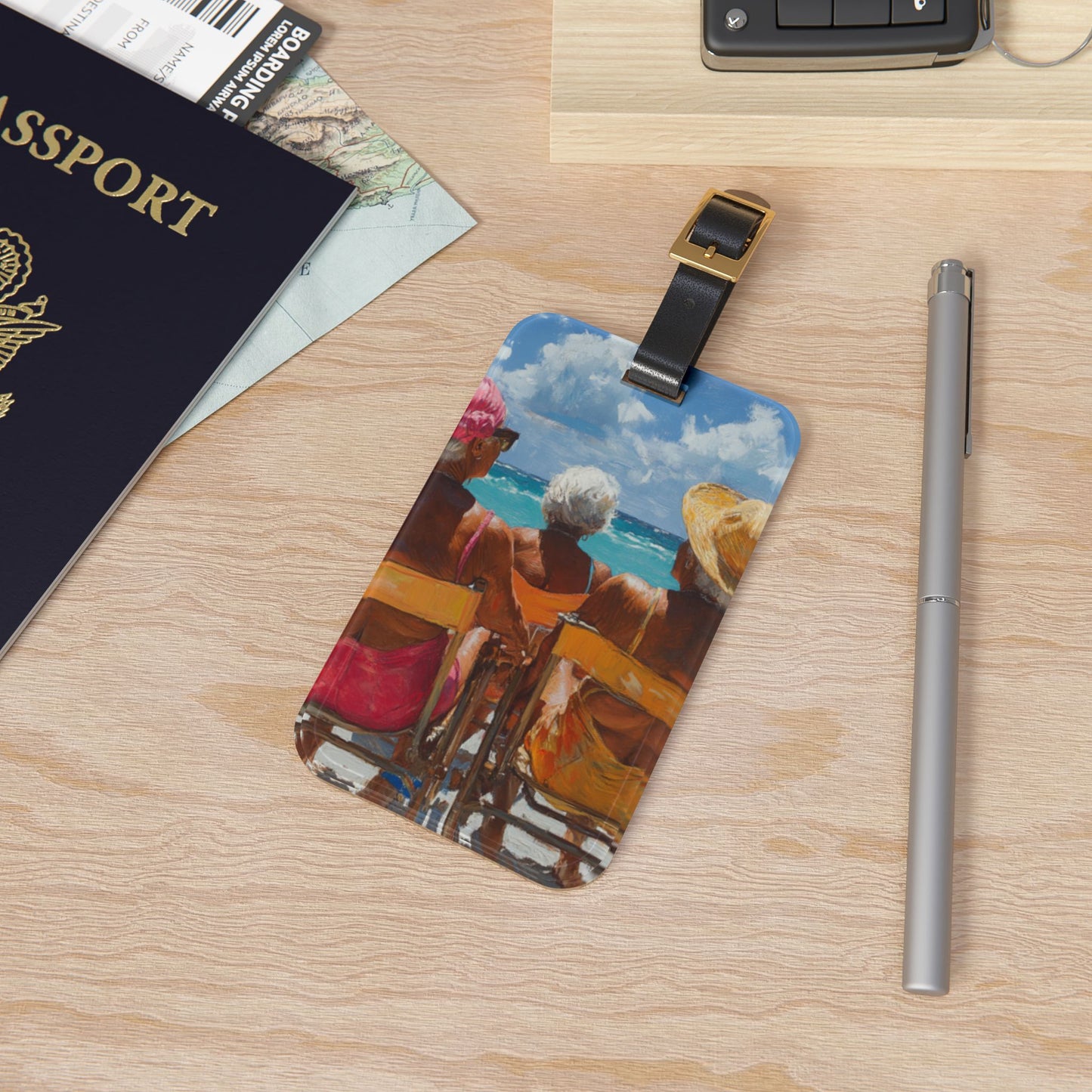 Art Voyage Sisters That Travel Luggage Tag Collection