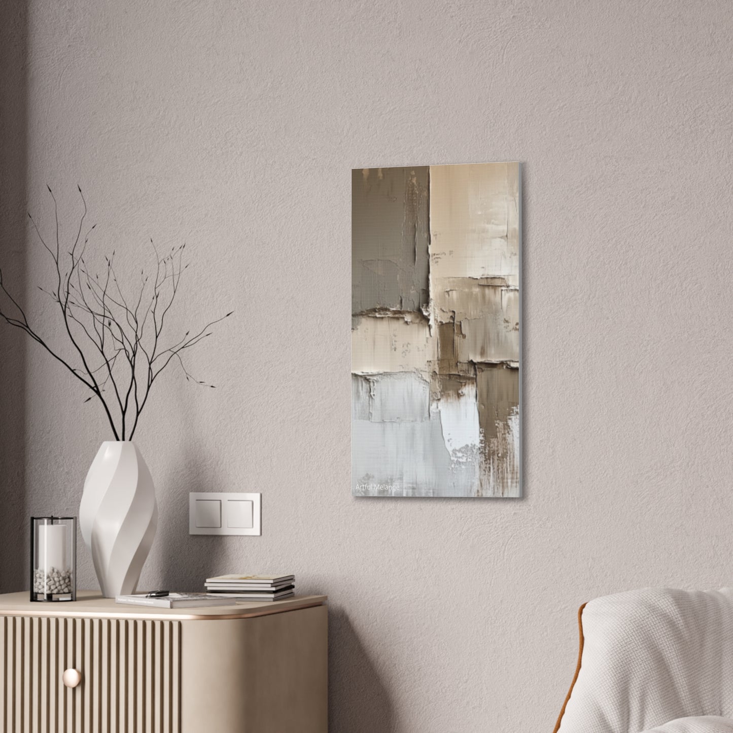 Acrylic Abstract Canvas Print - Richly Textured Artistry