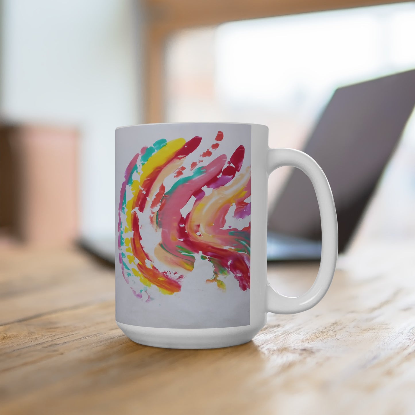 Artsy Abstract Ceramic Mug 15oz