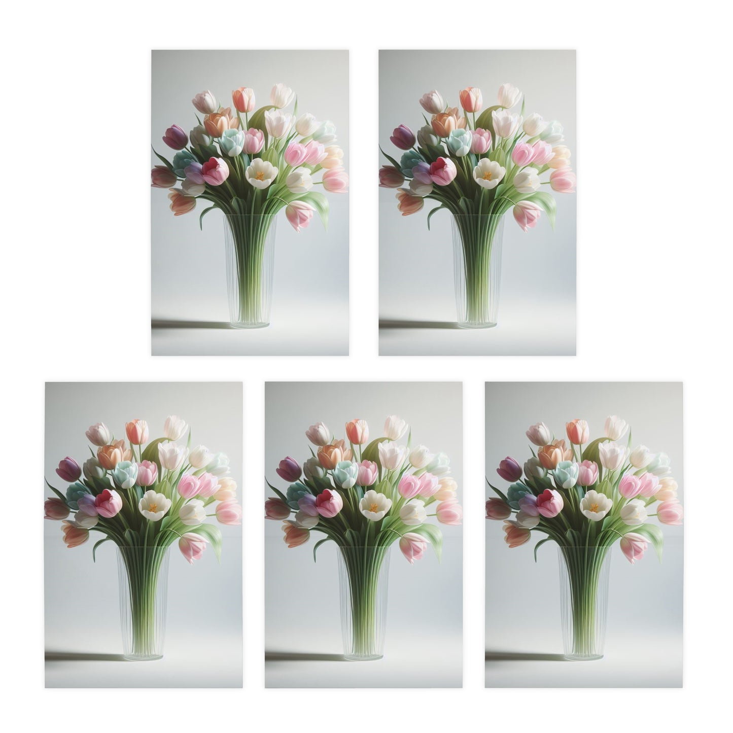 Blossoming Love Mother's Day Note Card Set(5-Pack)