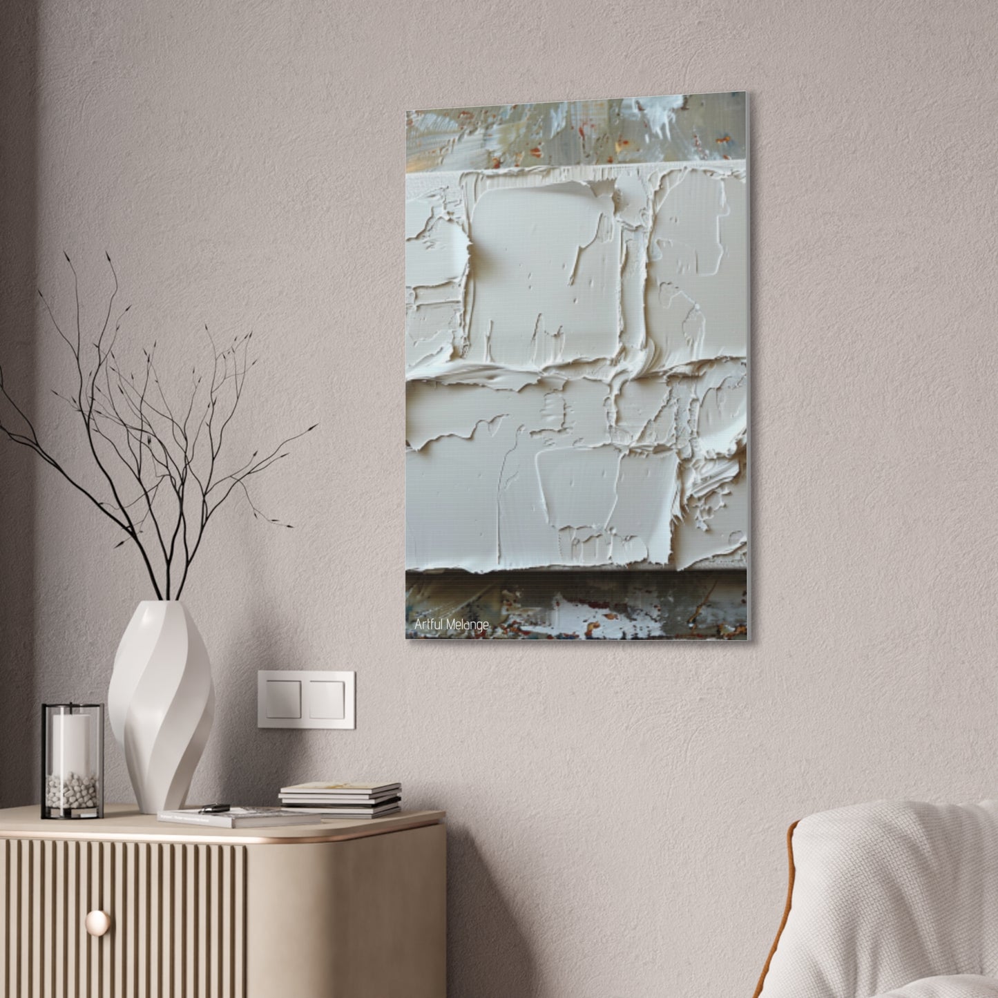 Primary Elegance: A Symphony of Sophistication Canvas Print